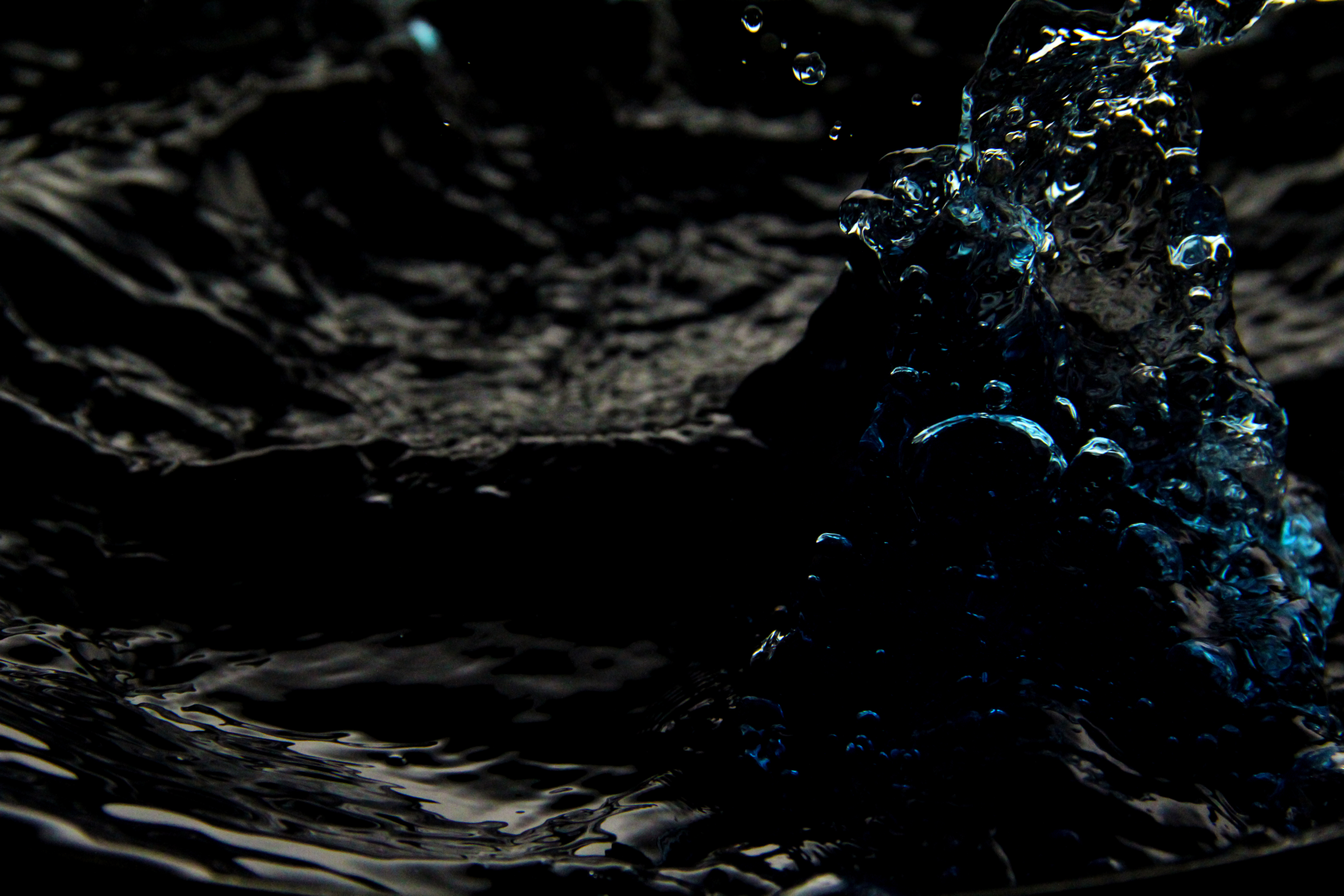 Texturex water splash bubbles stock blue black dark image city ...