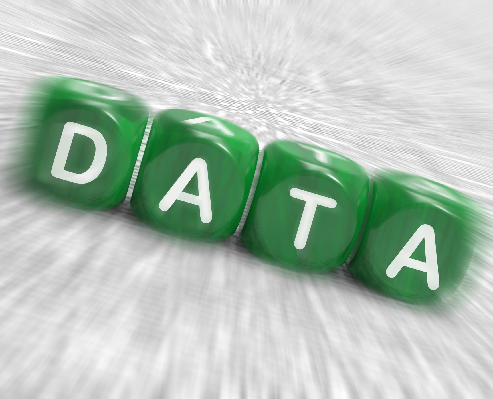 Data dice displays info statistics and backup photo