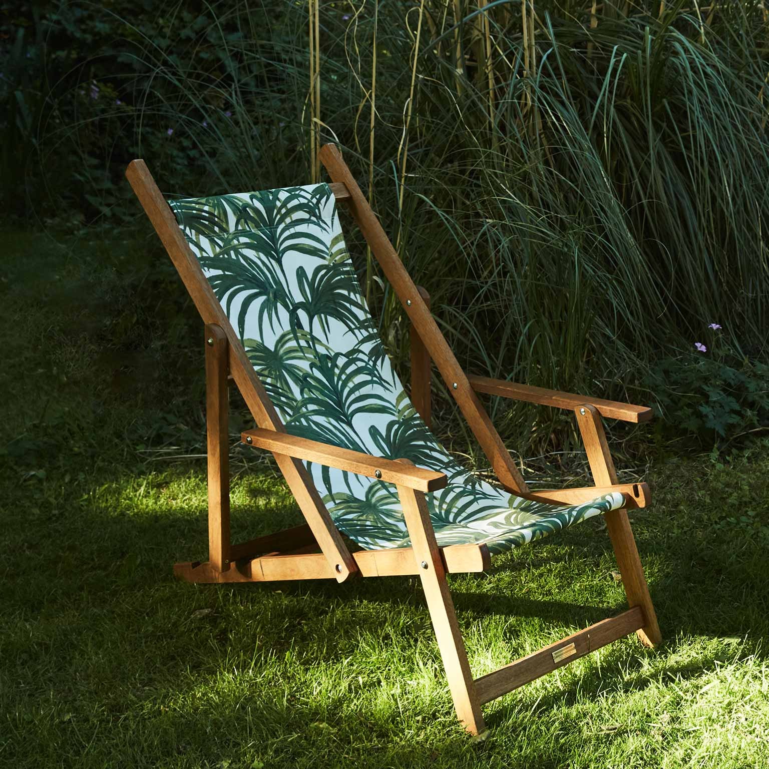 PALMERAL Armchair Deck Chair - White / Green