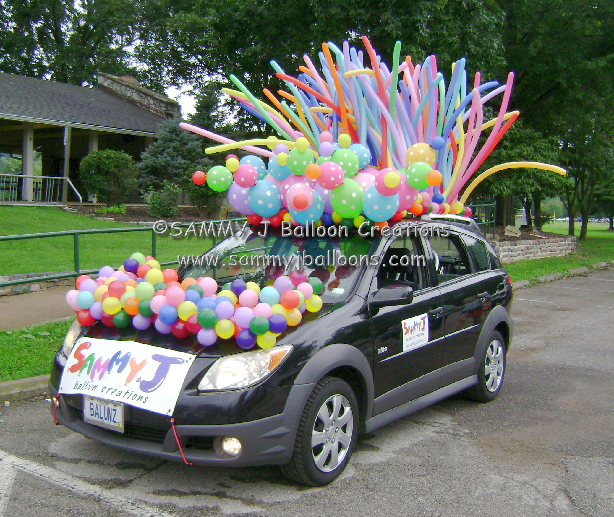 Was invited to decorate my car for a parade. the Polka Dot Link-O ...