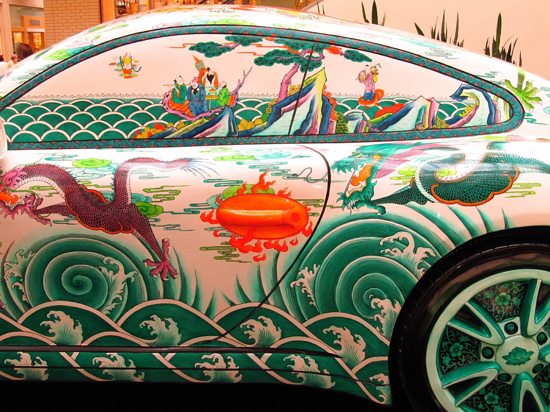 Decorated car photo