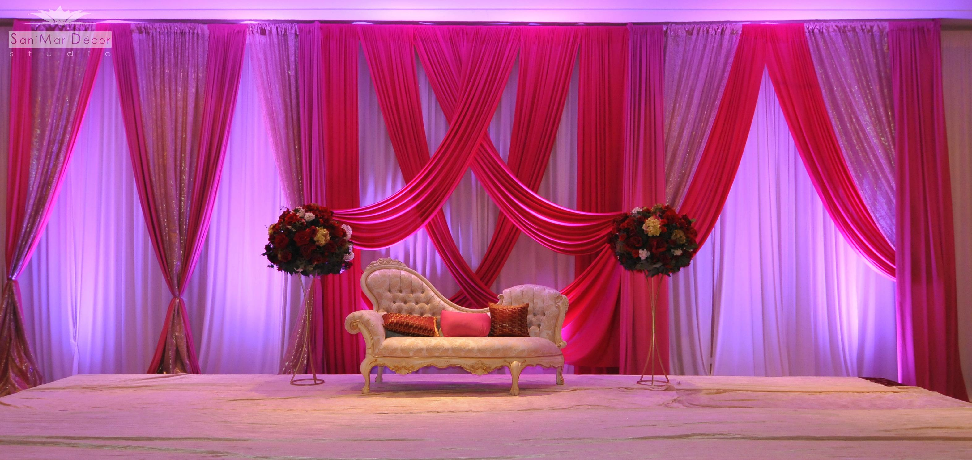 Simple Wed Gallery Of Art Wedding Stage Decoration Ideas - Small ...