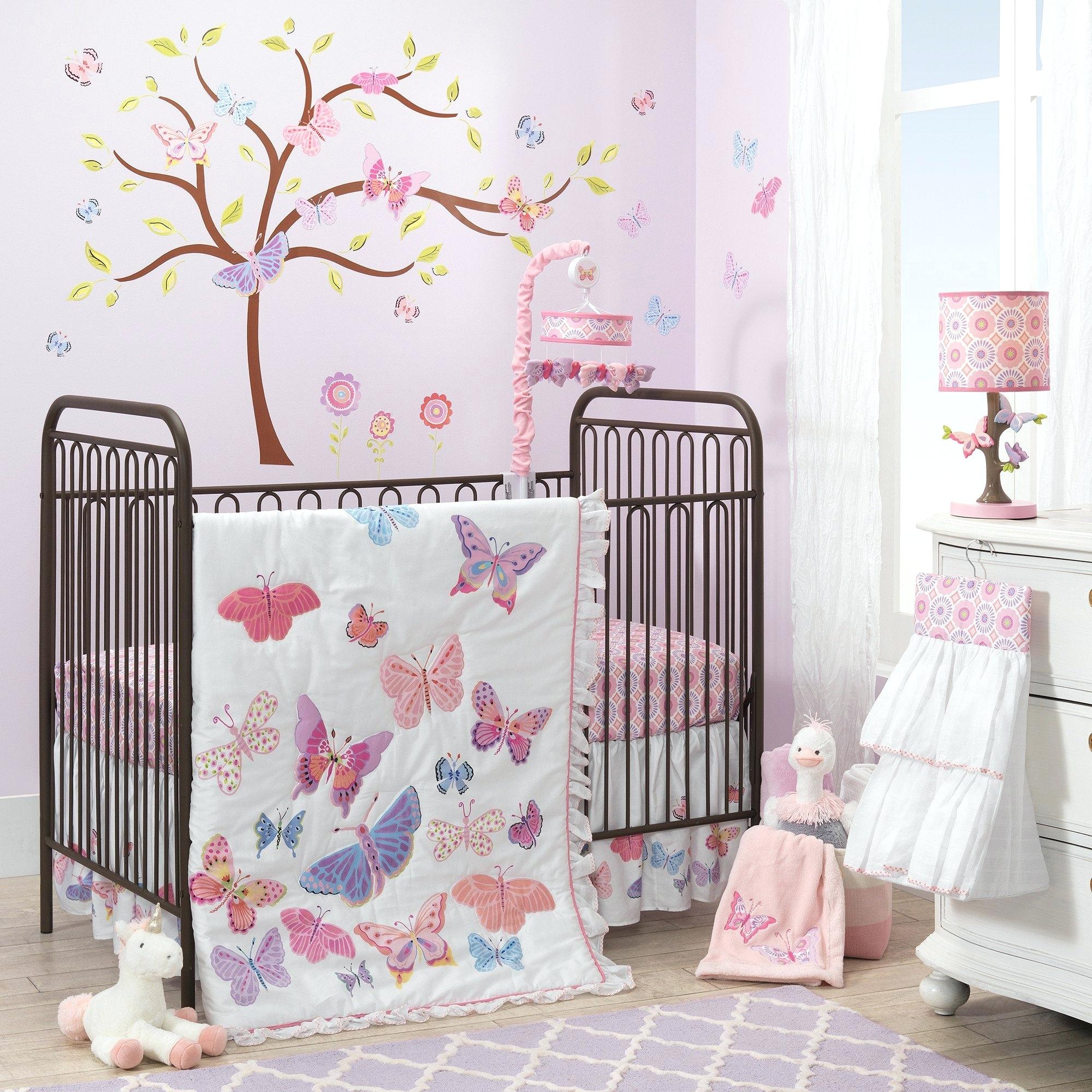 decoration: Curly Tails Crib Bedding Butterfly Garden 8 Piece ...