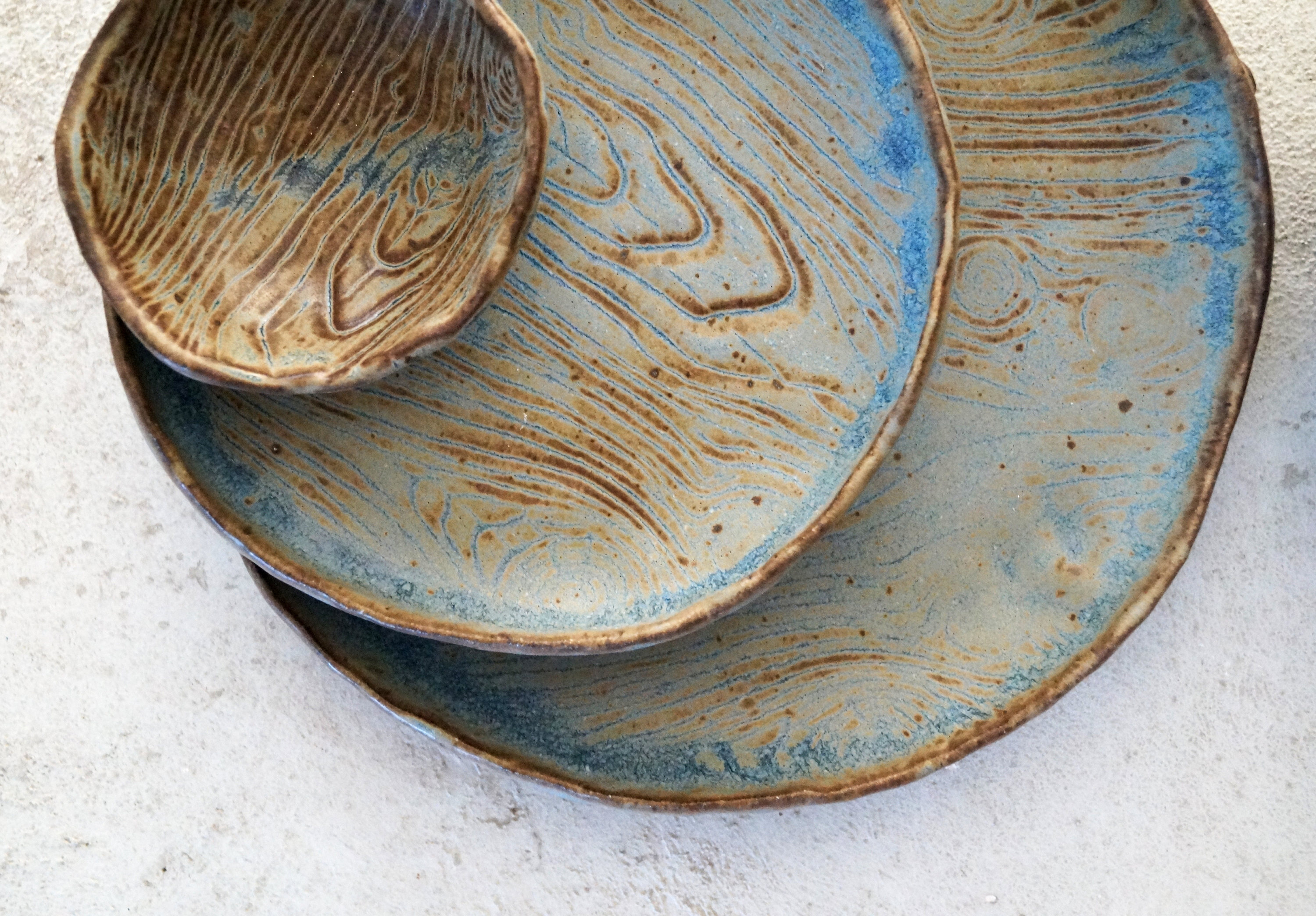 Handmade Ceramic Dish Set, Ceramic Dinner Plates, Serving/Decorative ...