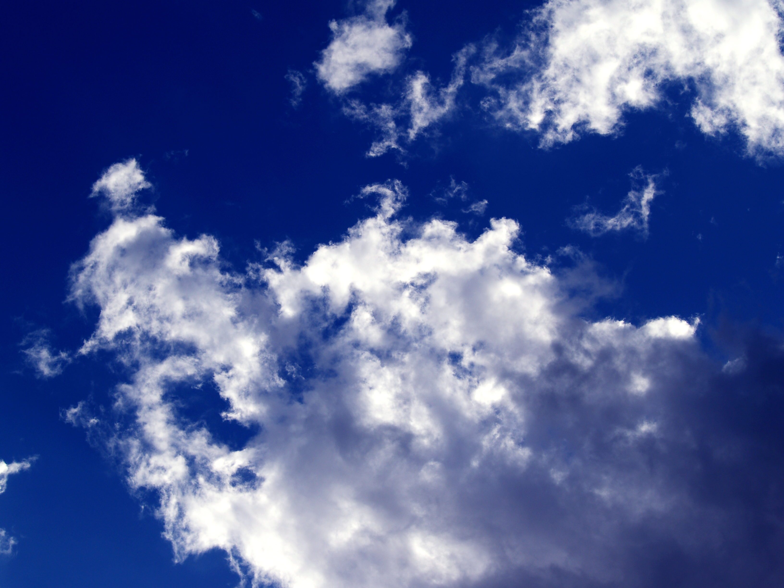 Deep blue cloudy sky, Air, Blue, Clouds, Cloudy, HQ Photo