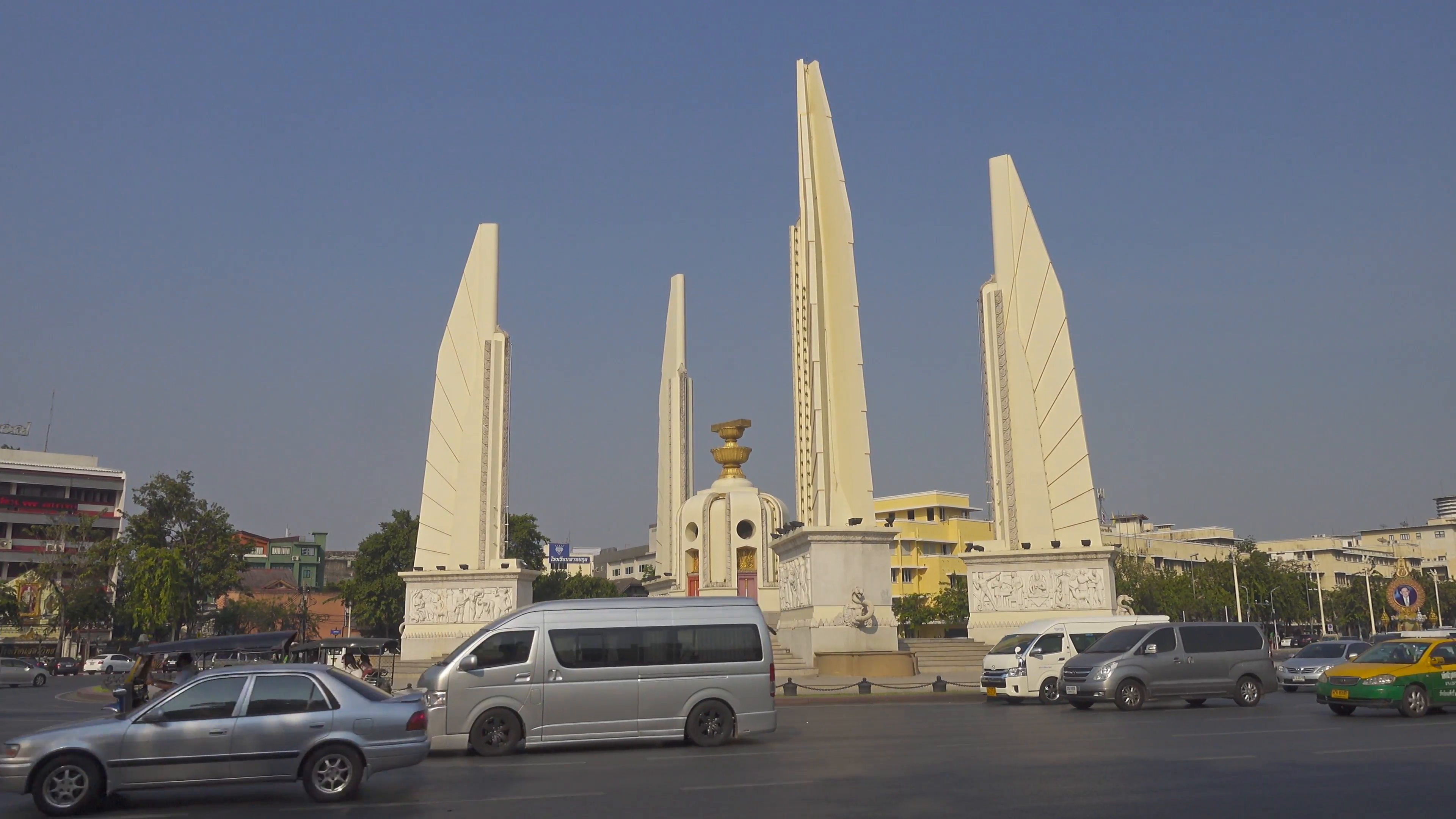 The Democracy Monument in Bangkok Stock Video Footage - VideoBlocks