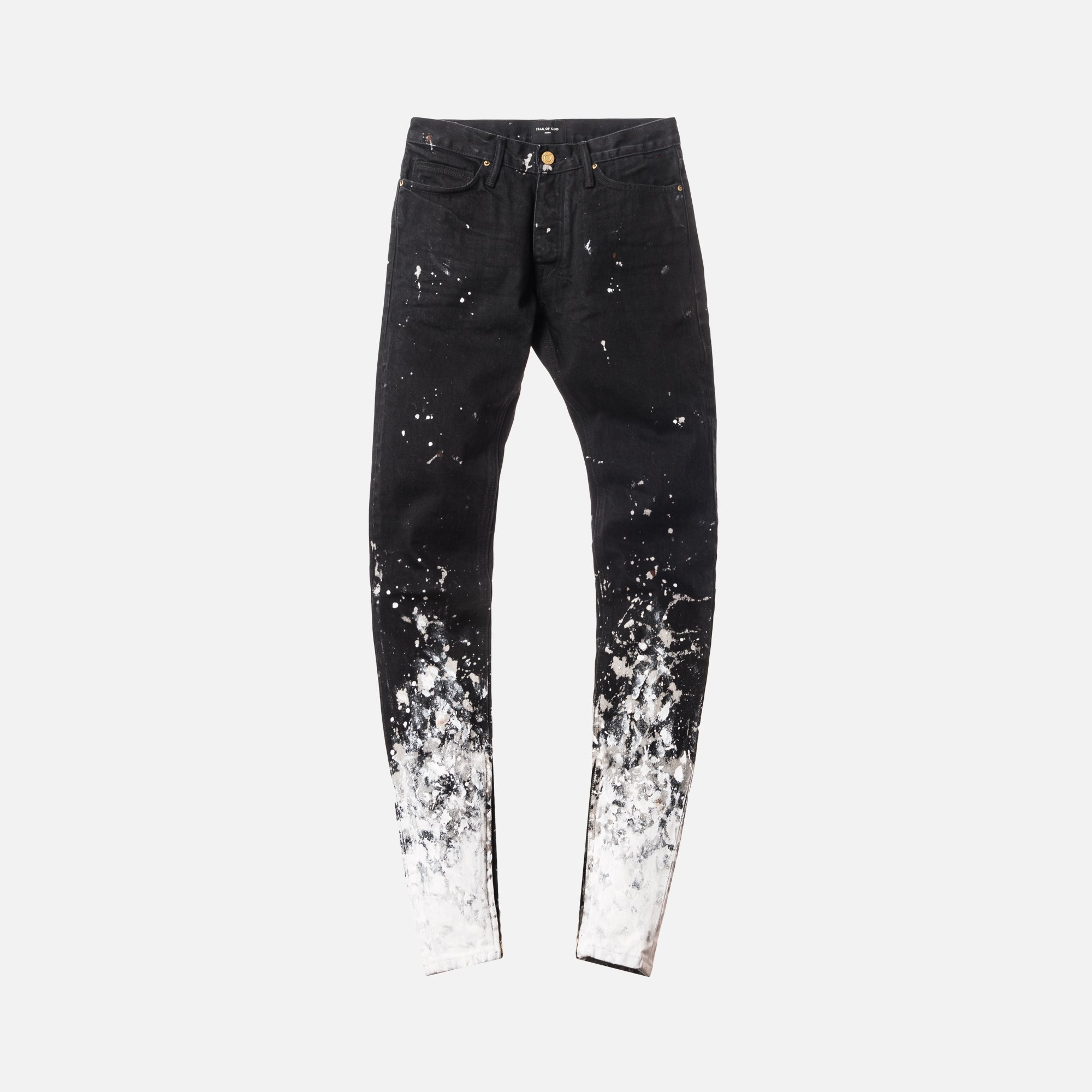 Fear of God 5th Collection Selvedge Painters Denim - Black Rom – Kith