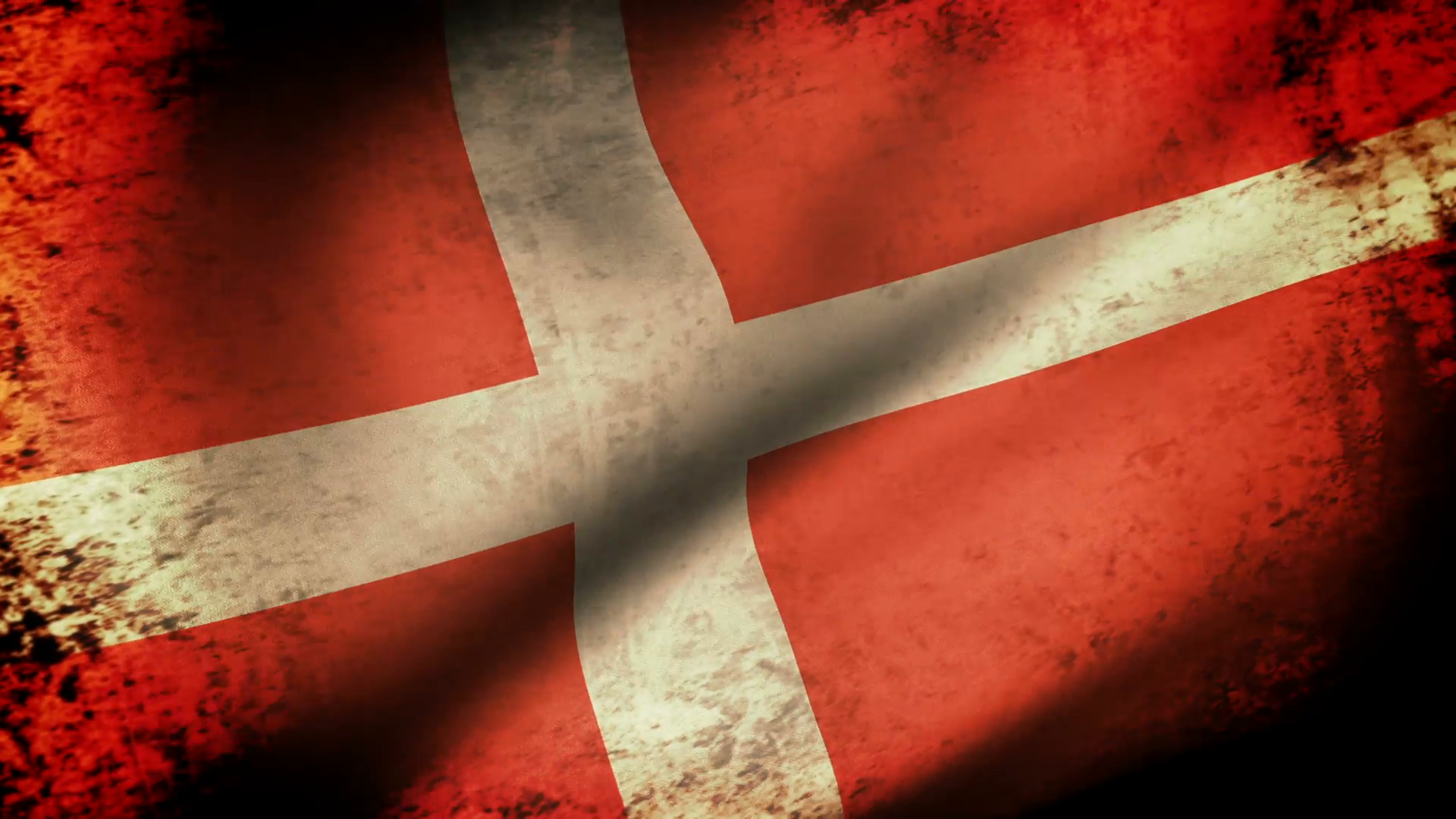 Denmark Flag Waving, grunge look Motion Background - Videoblocks