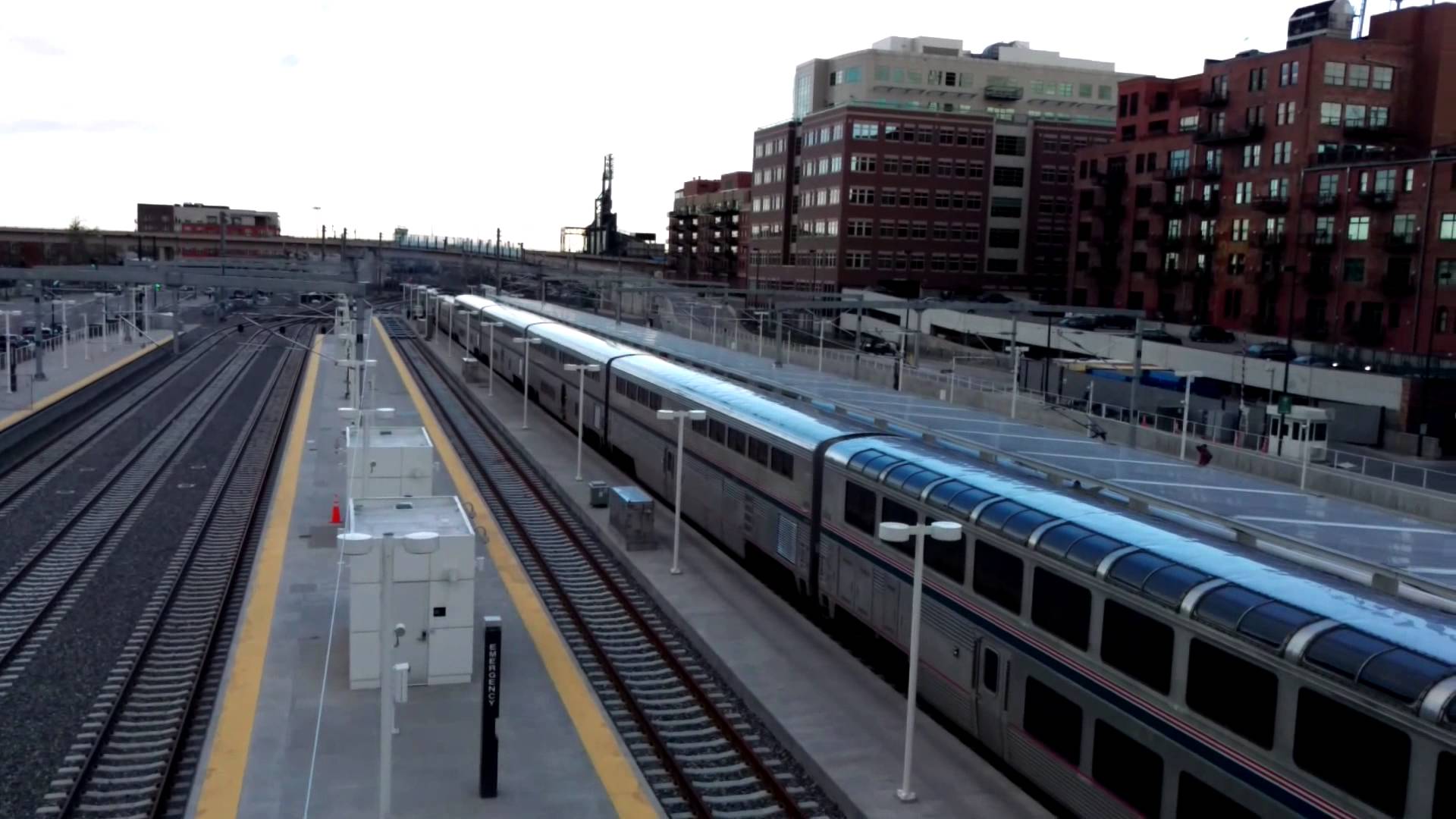 Amtrak's California Zephyr Arriving at Denver Union Station - YouTube