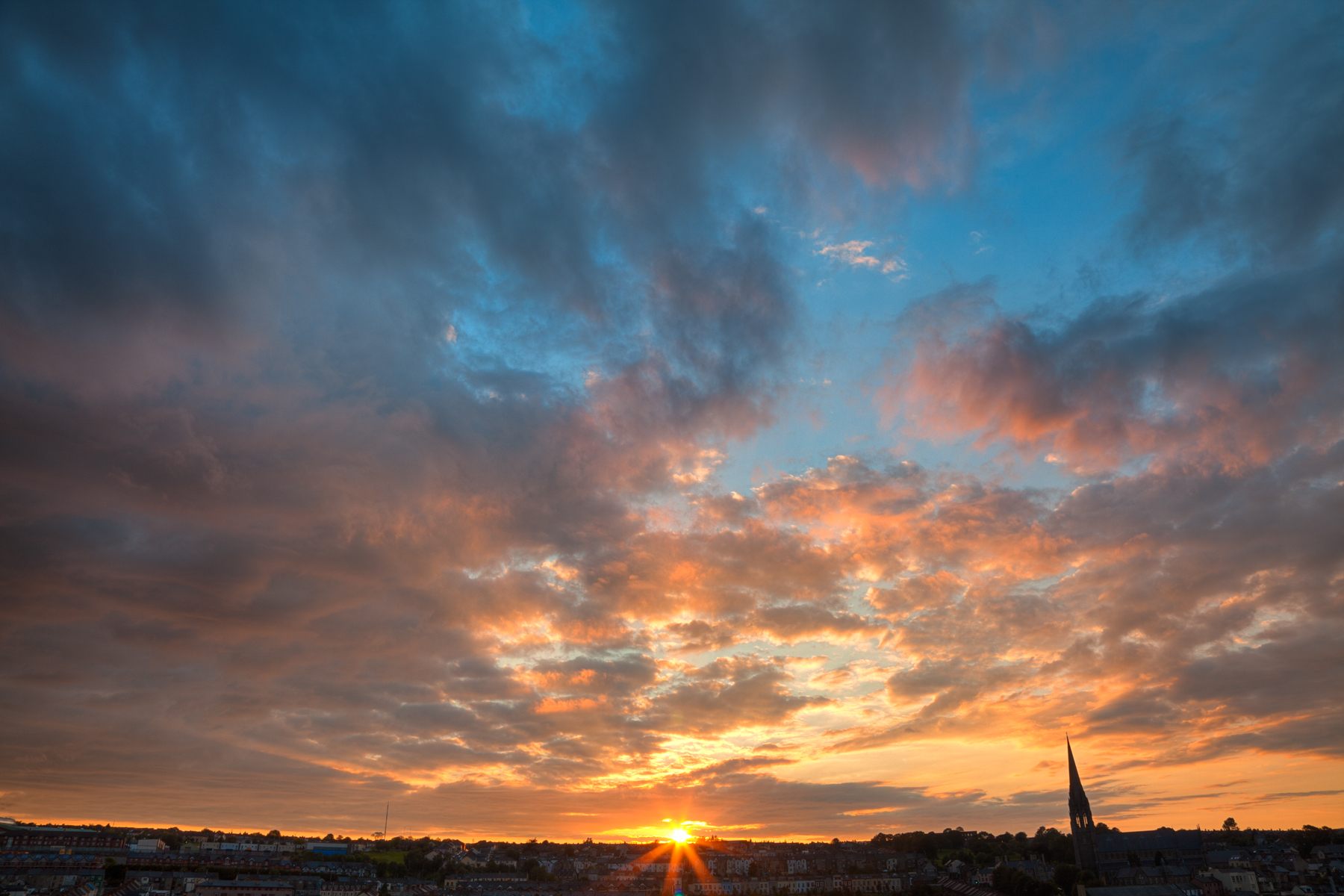 Derry sunset - hdr photo
