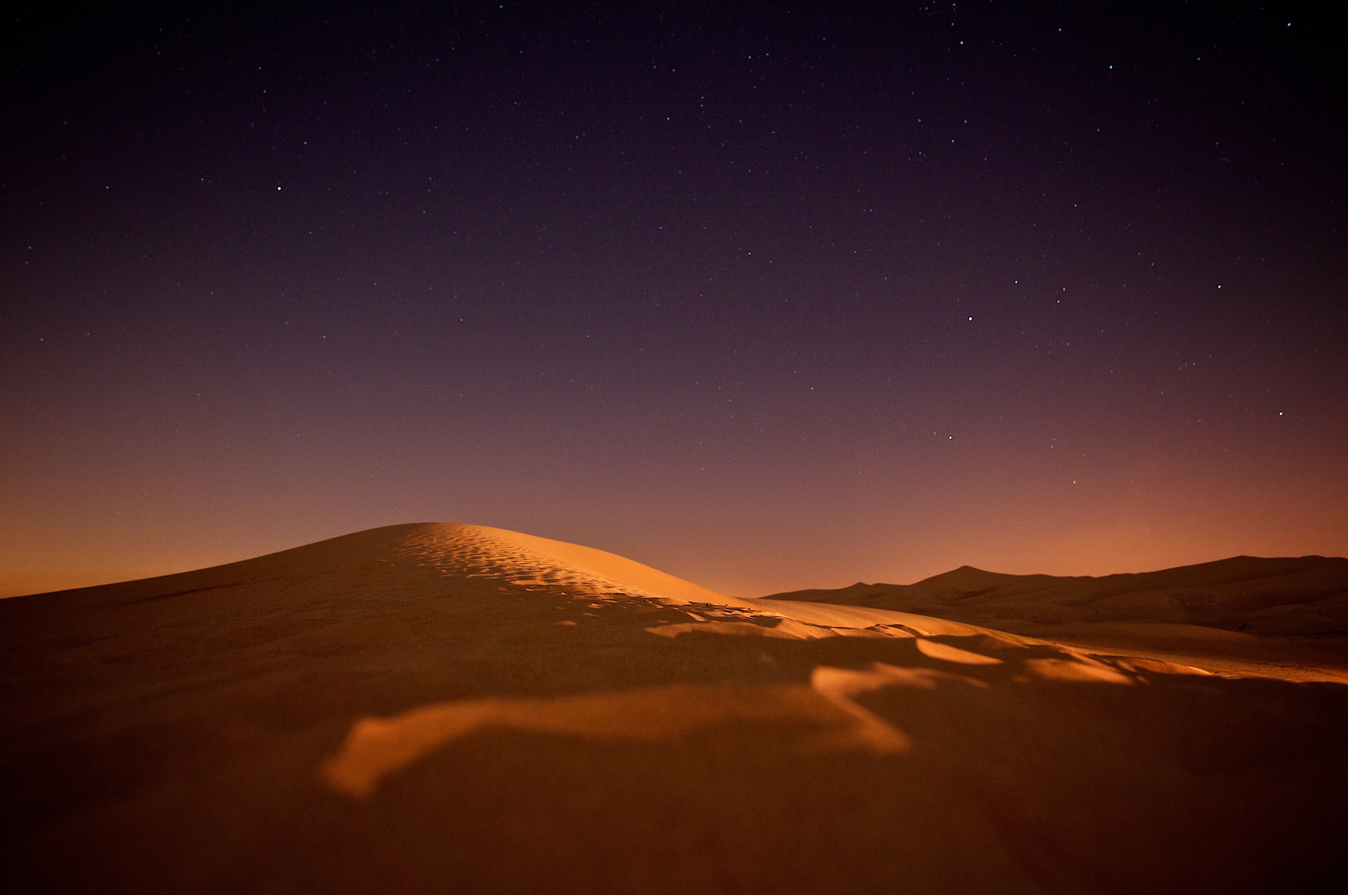 Desert at night, Curve, Curvy, Desert, Hot, HQ Photo