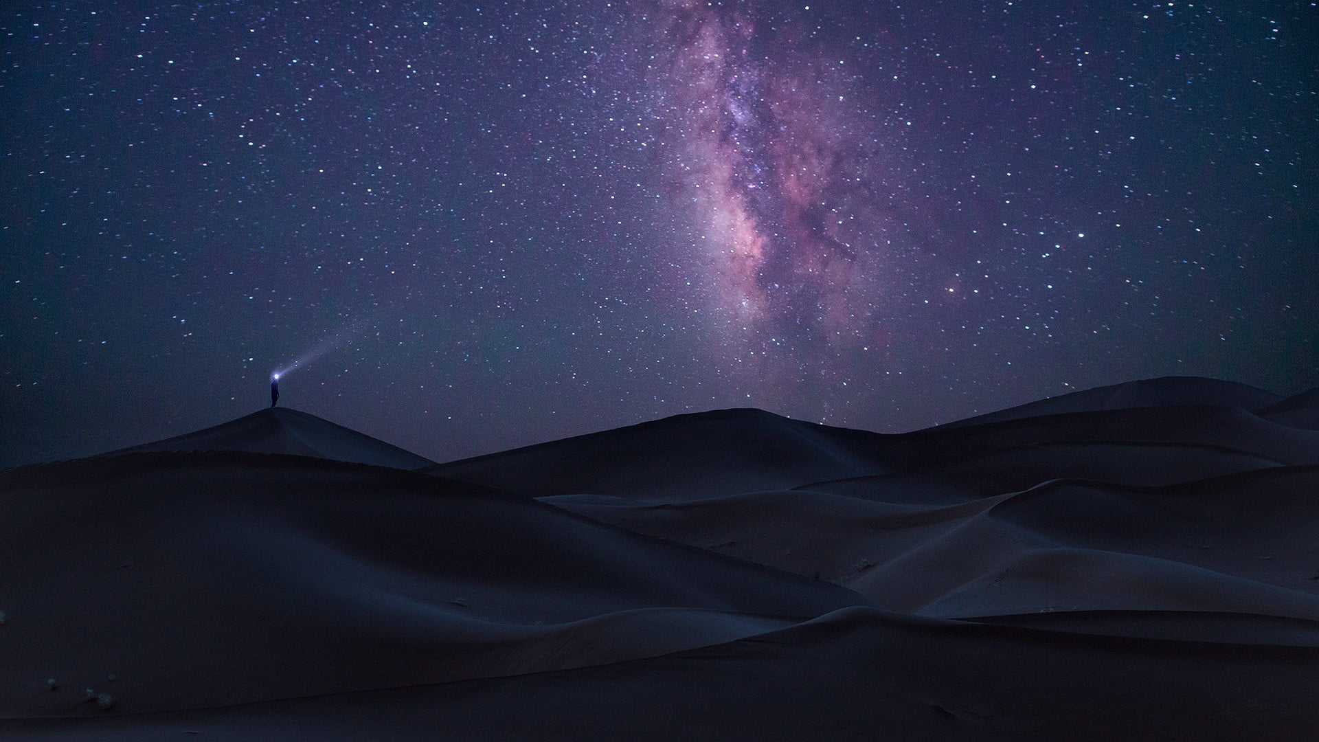Desert under sky full of stars during nighttime HD wallpaper ...