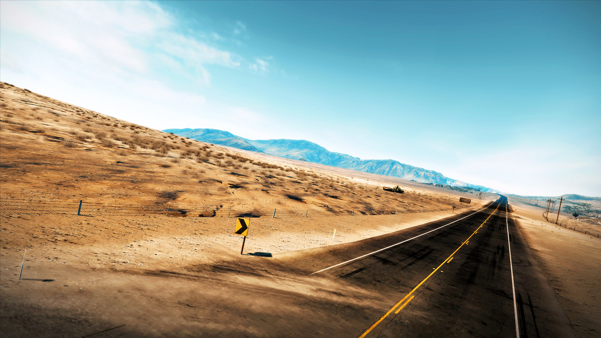 Desert Road HD Wallpaper, Background Images