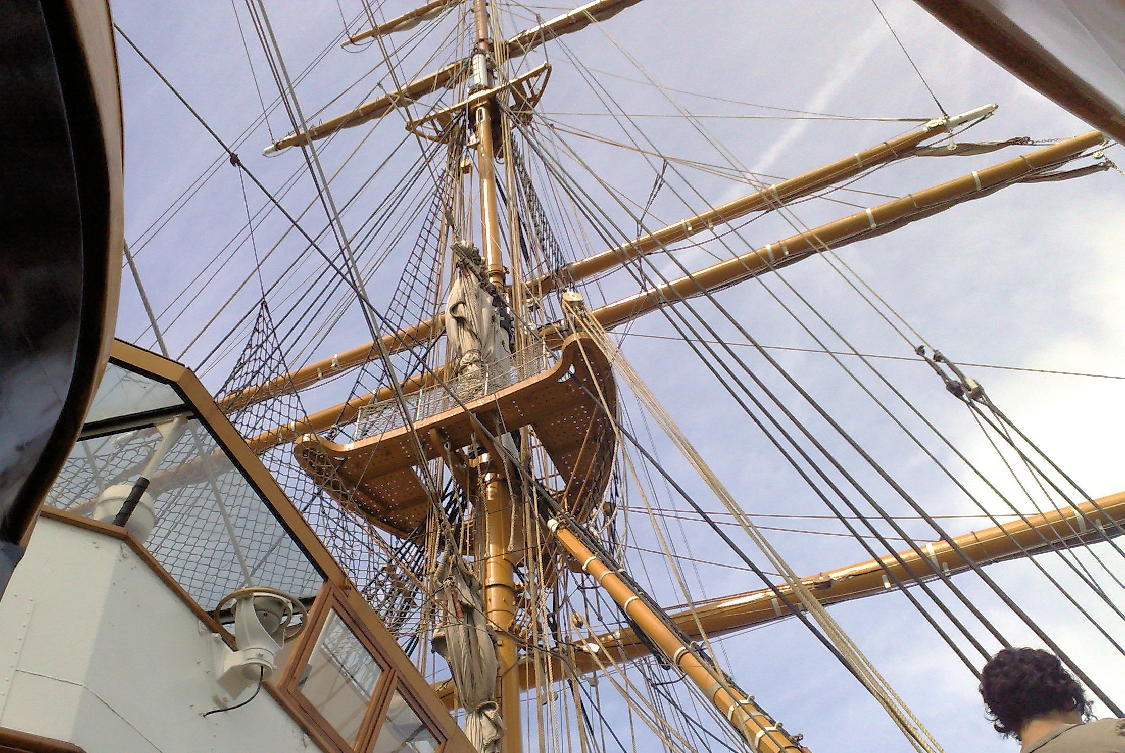 Detail on sailer photo