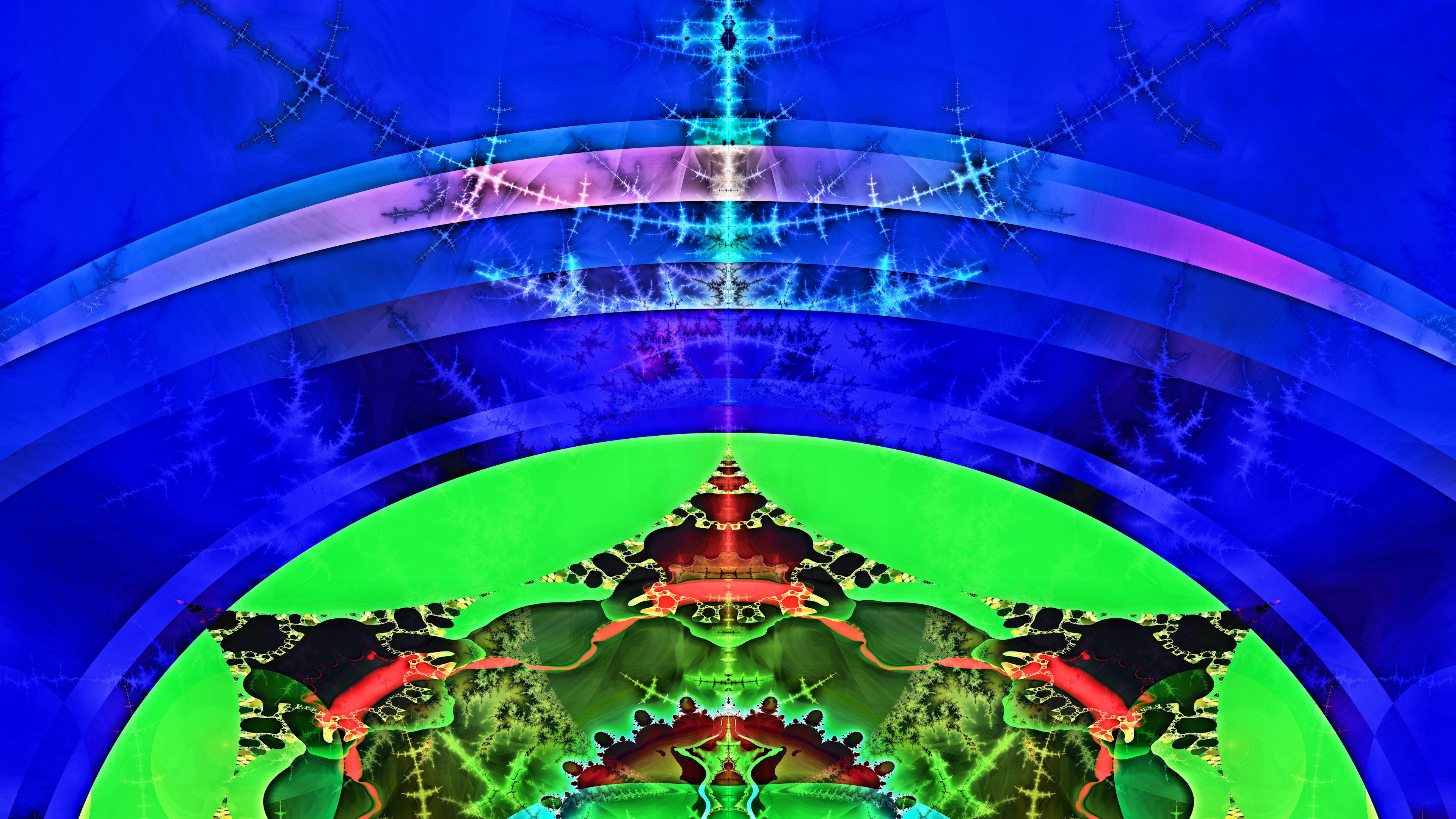 Bible Fractal of the throne of God above the rainbow, and above all ...
