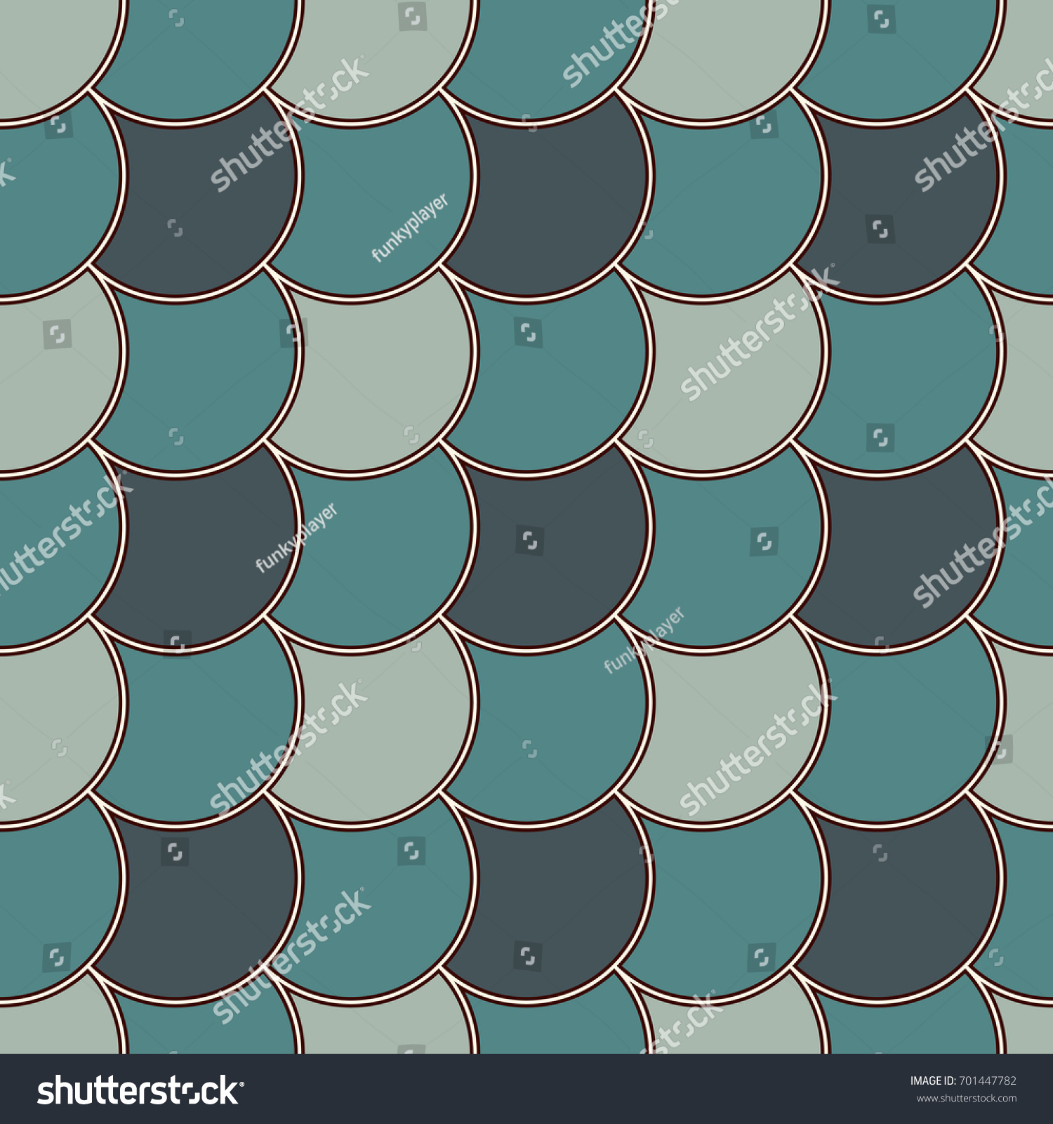 Blue Color Diagonal Fish Scale Wallpaper Stock Vector 701447782 ...