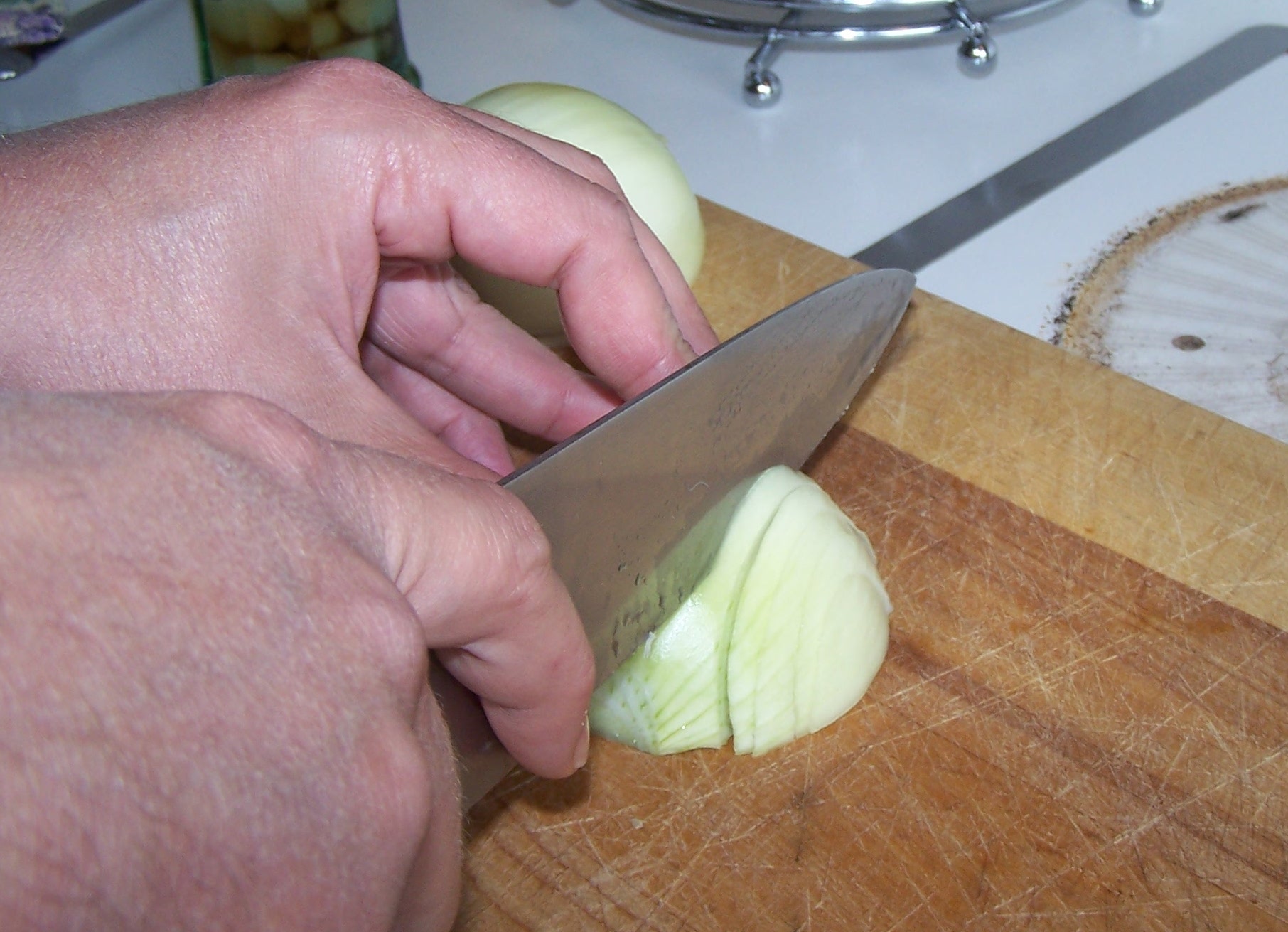 Dicing onion photo