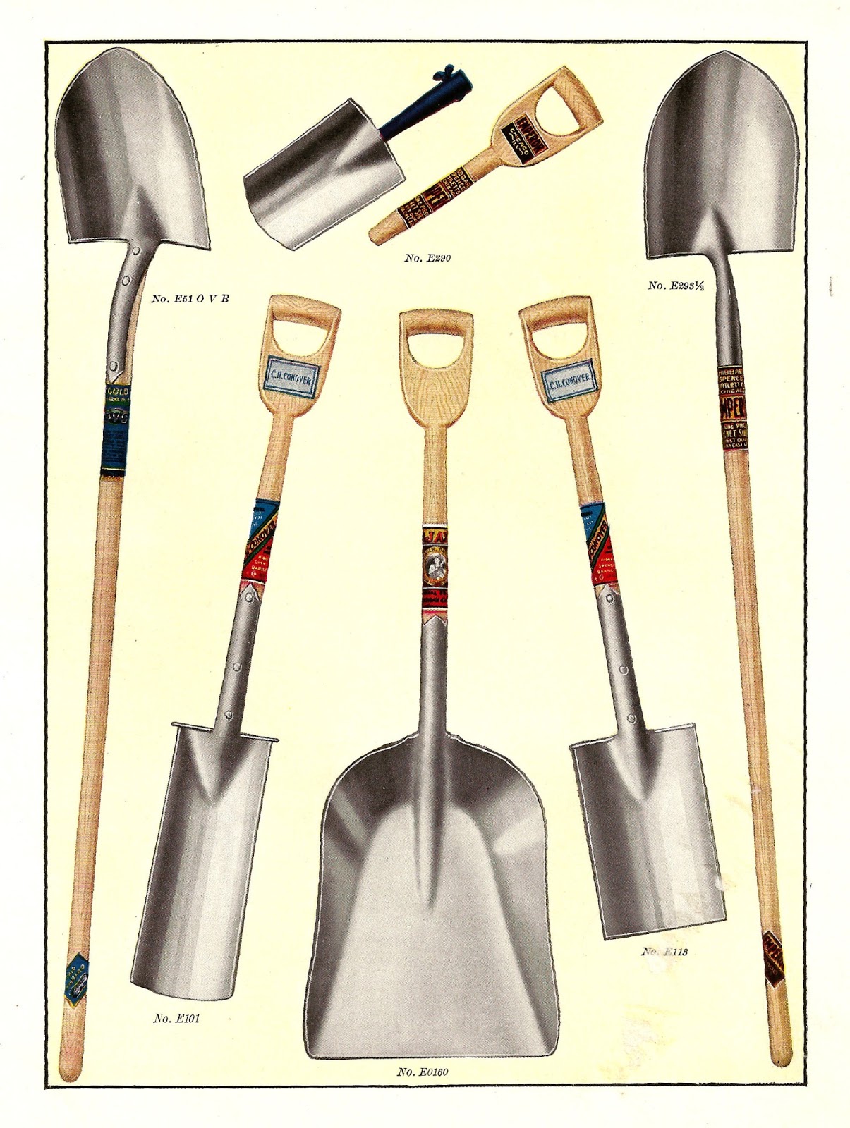 types of shovels
