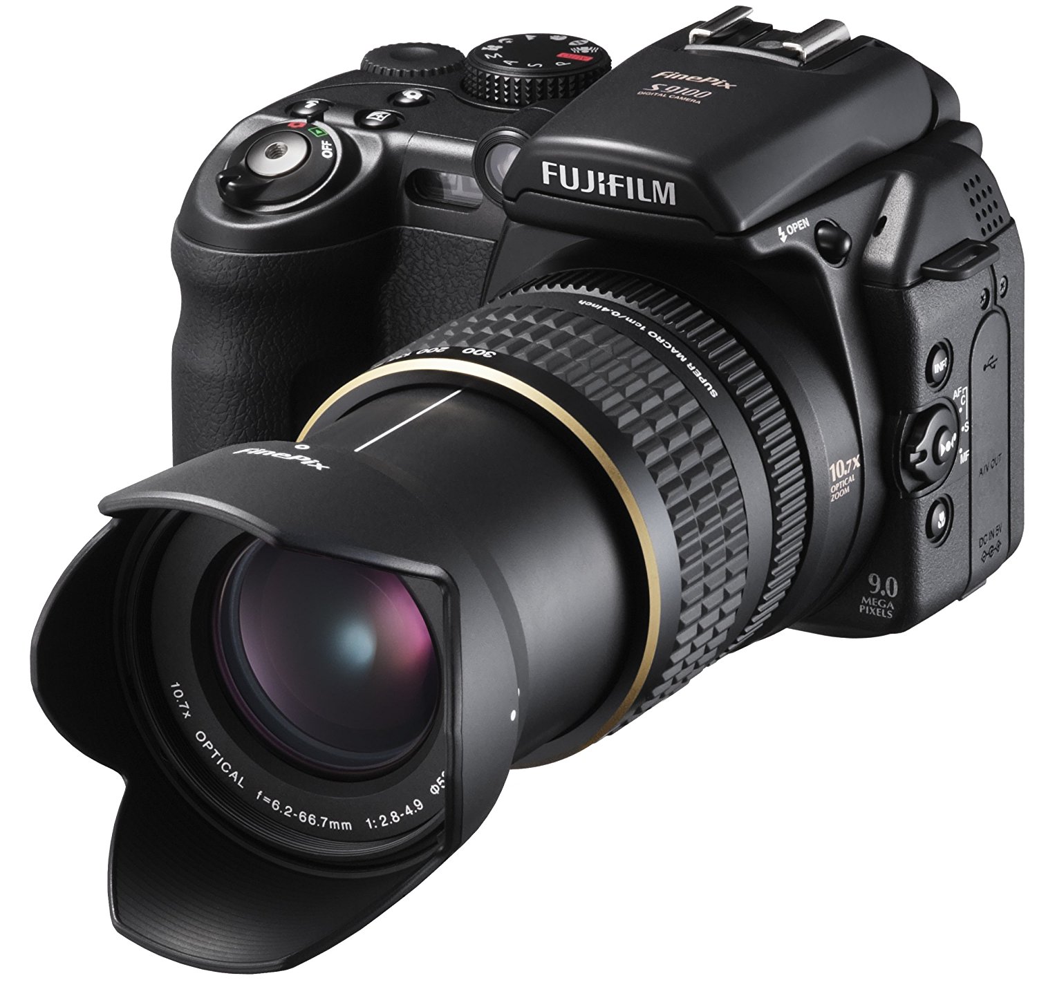 Amazon.com : Fujifilm Finepix S9100 9MP Digital Camera with 10.7x ...