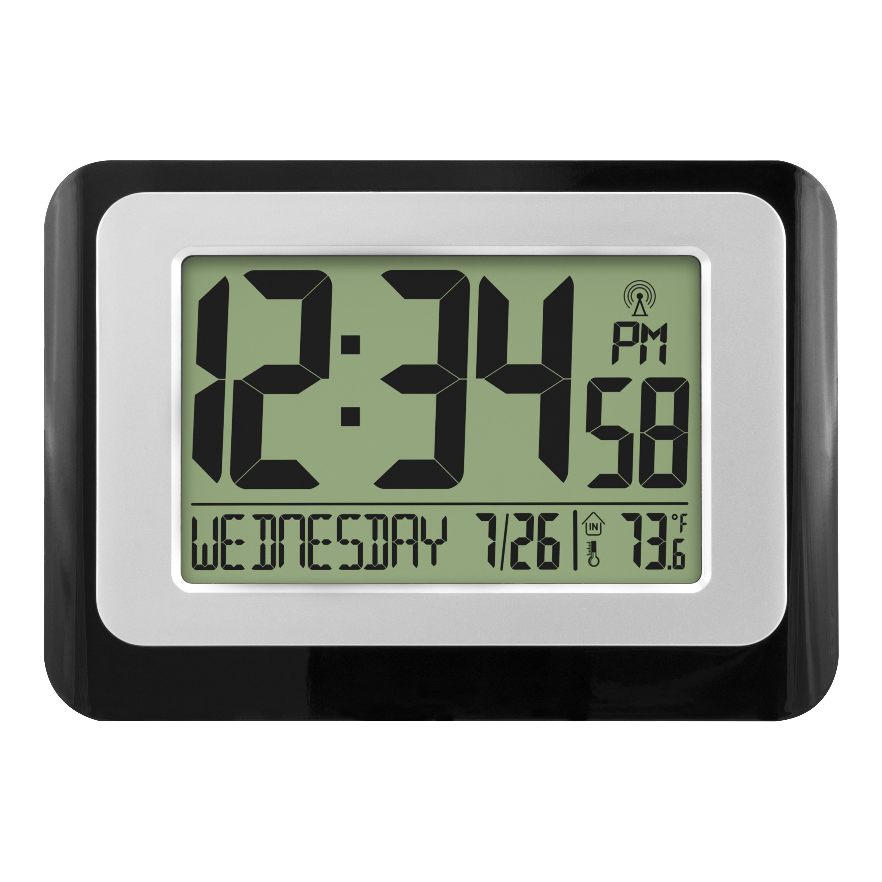 Digital Atomic Calendar Clock with Indoor Temperature - Walmart.com