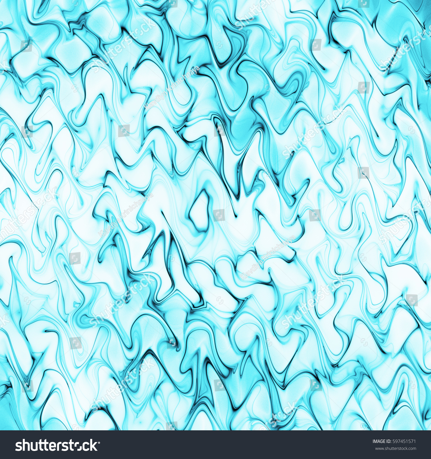 Abstract Blue Ripples On White Background Stock Illustration ...