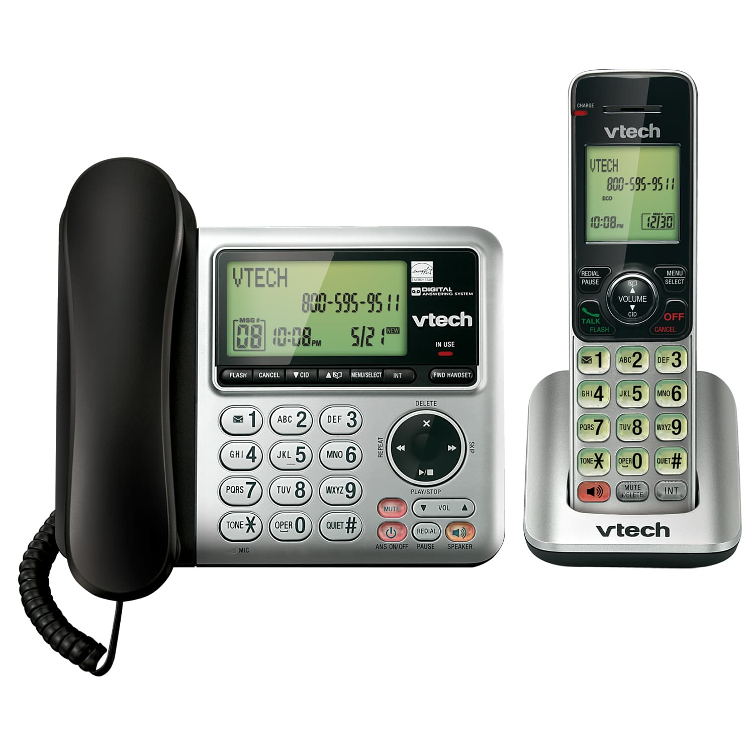 Corded/Cordless Answering System with Caller ID/Call Waiting ...