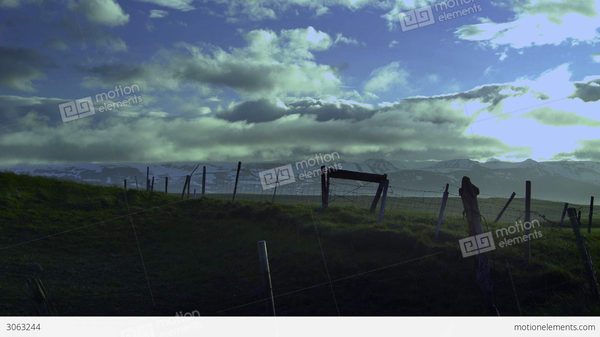 Old Broken Down Dilapidated Fence In Iceland Stock video footage ...