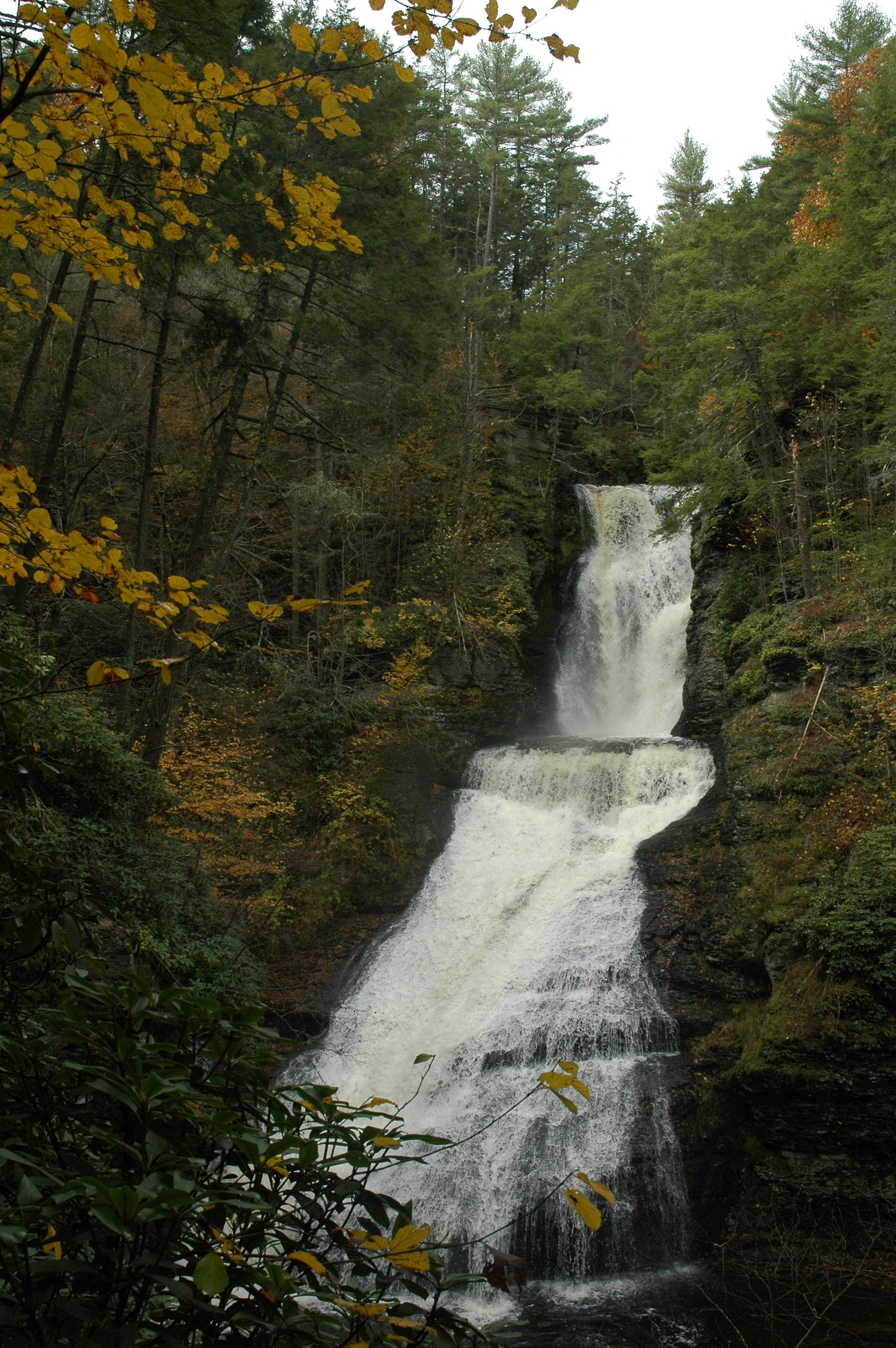 Dingman's Falls, Pocono Mountains, Pa. | Pocono waterfalls ...