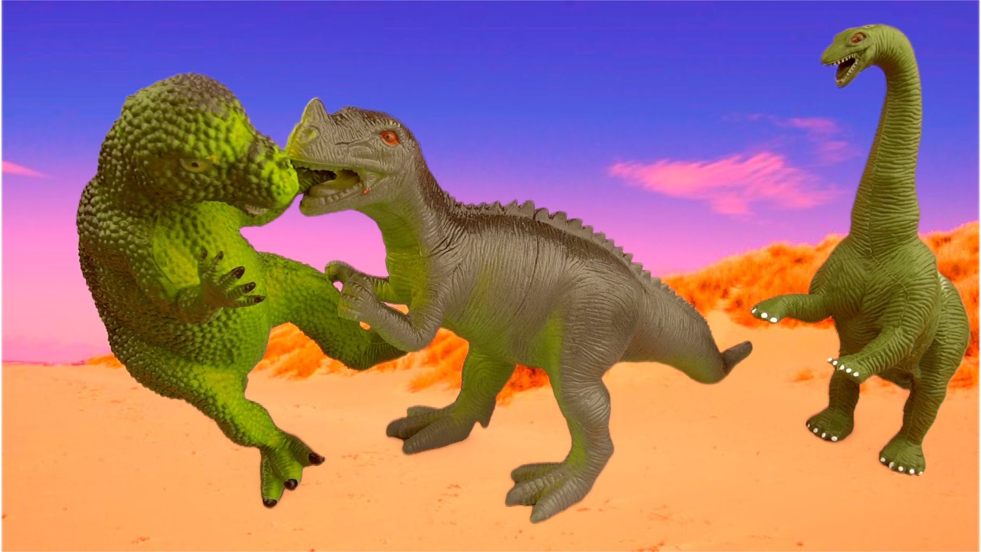 Dinosaur fight photo