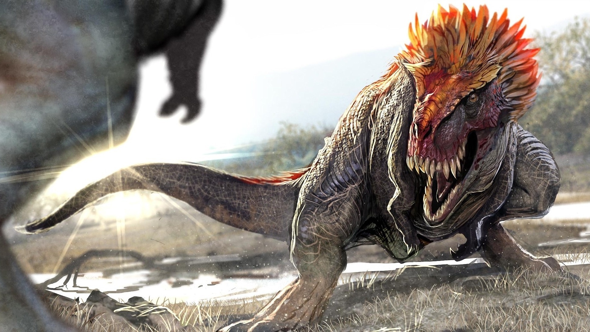 Image - Dinosaur-fight.jpg | Wings of Fire Wiki | FANDOM powered by ...