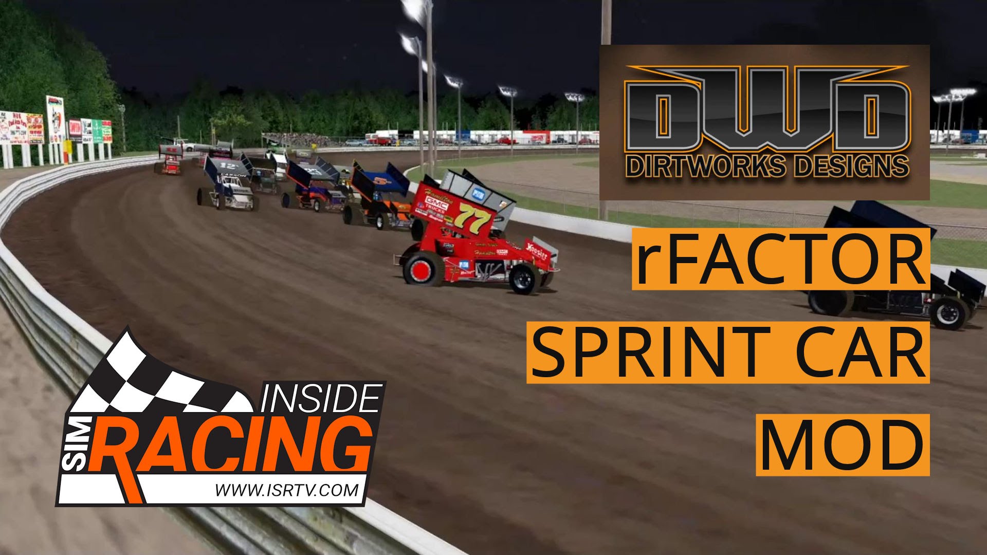 DirtWorks Designs Sprint Car Mod for rFactor at Volusia Test Drive ...