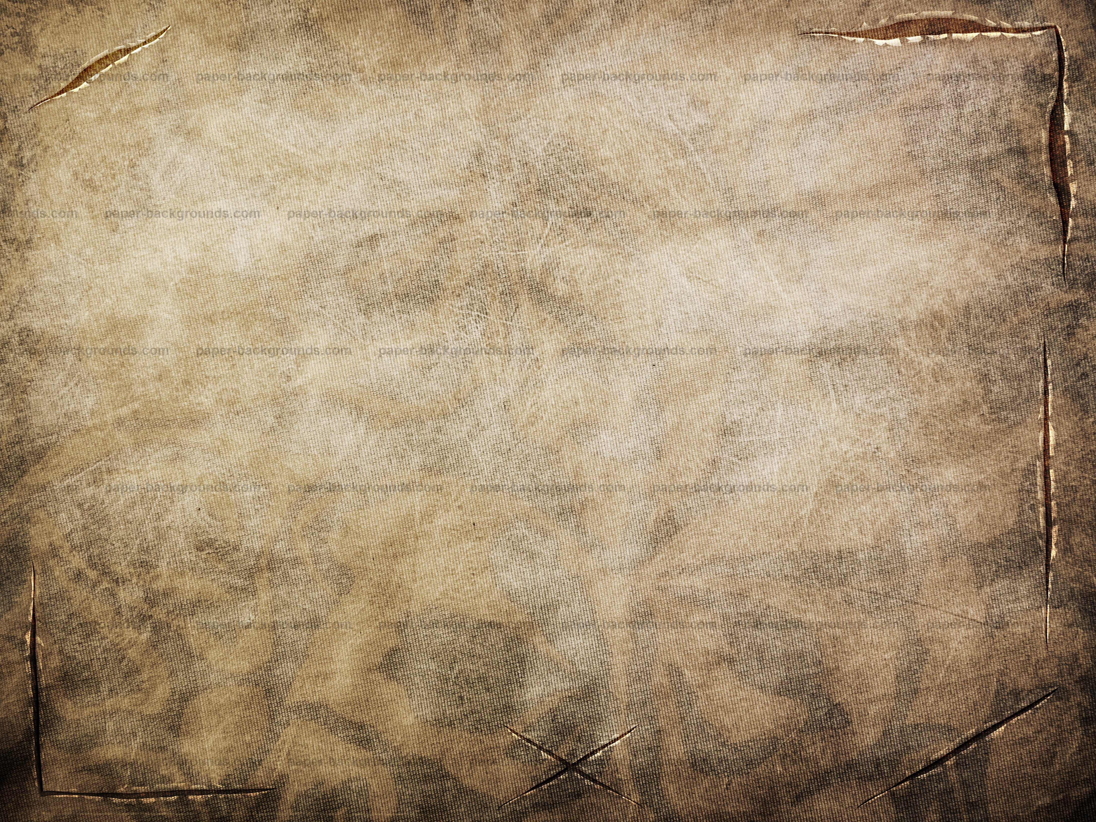 Paper Backgrounds | Vintage Brown Fabric Texture with Tears