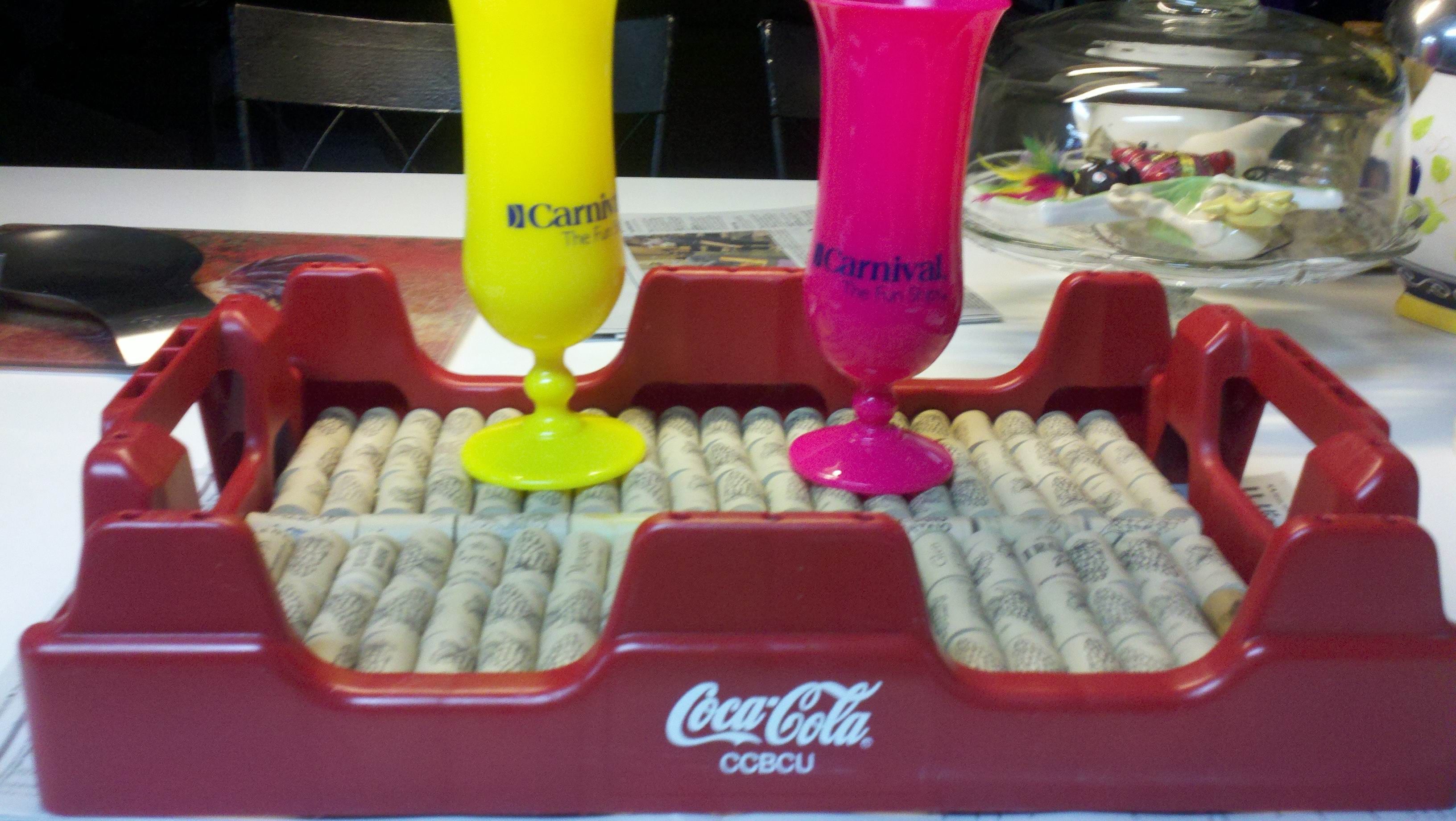 This is a tray I just made using E-6000 glue, rubber corks and a old ...