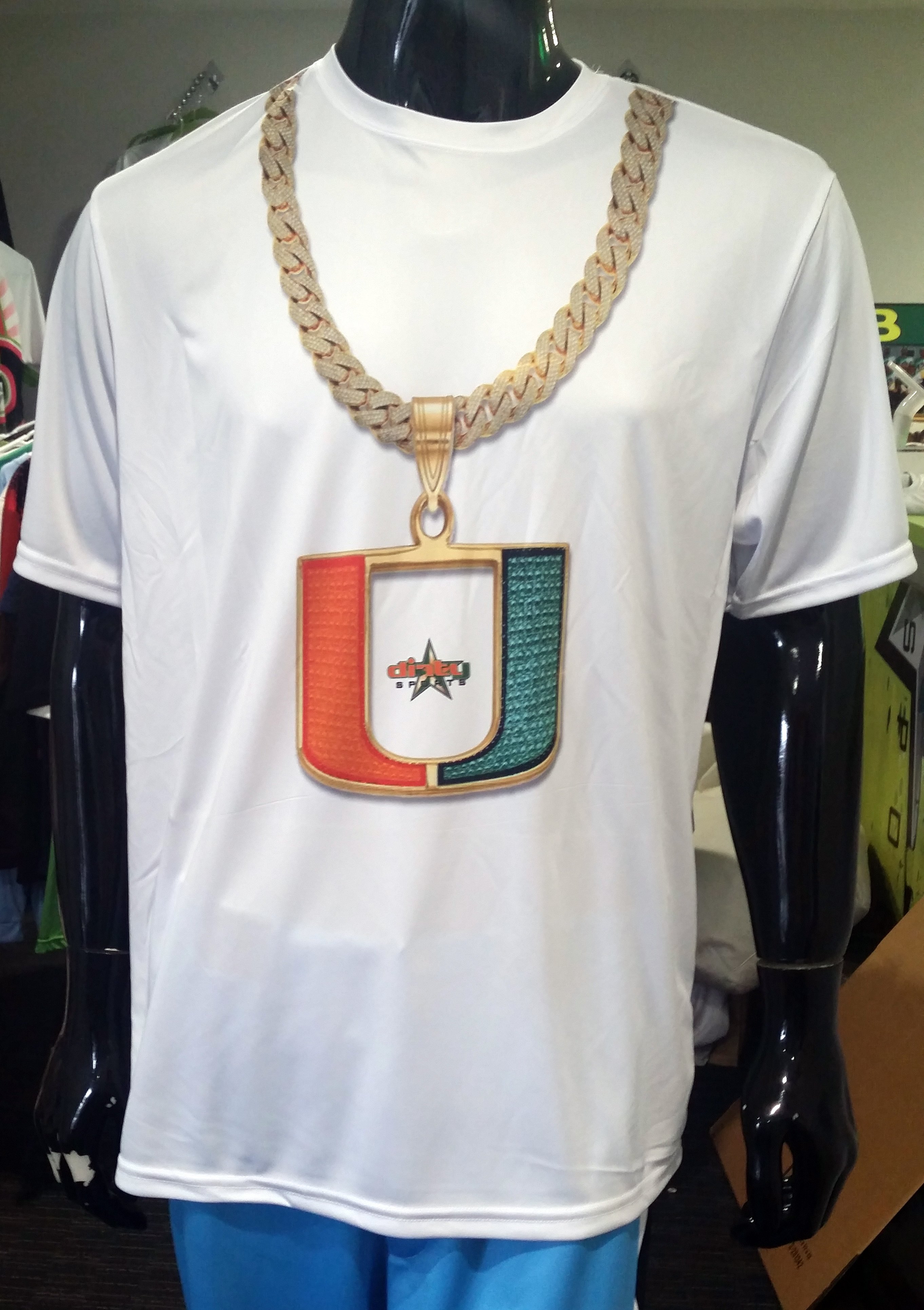 Turnover Chain - Miami HURRICANES - Short Sleeve Polyester Shirt ...
