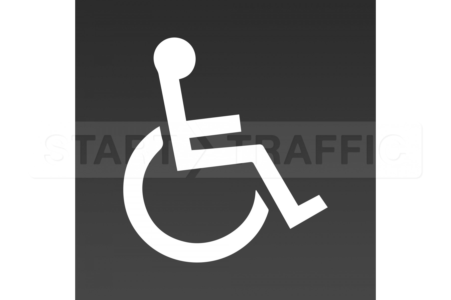 Disabled Thermoplastic Road Sign - Multiple Sizes - RoadMark
