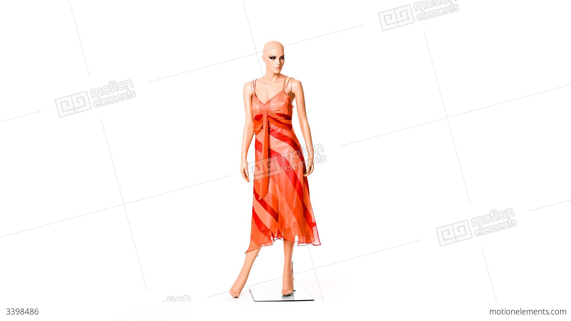 Female Display-dummy Dresses Herself In Stop-motio Stock video ...