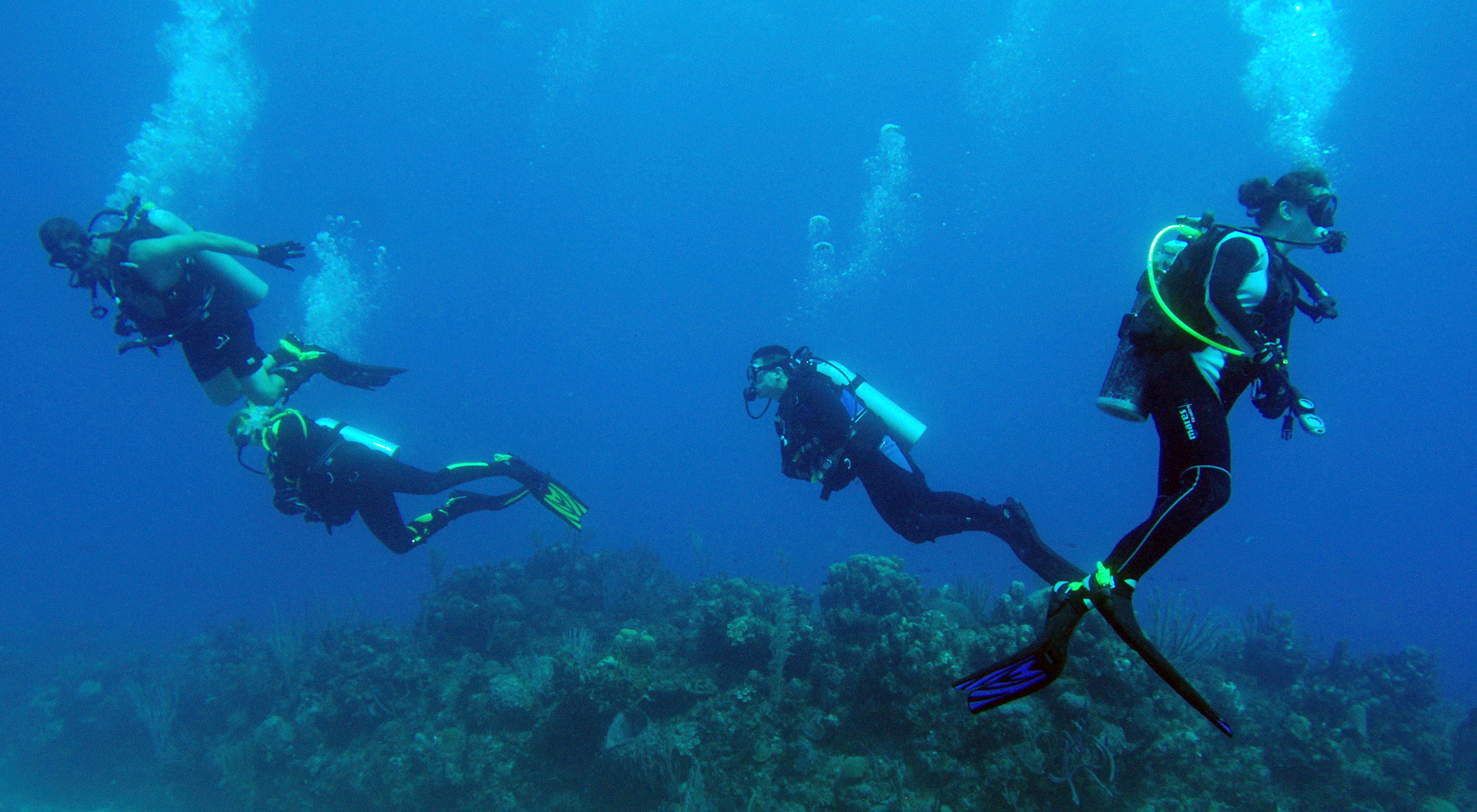 File:US Navy 081207-N-9769P-029 Divers swim over a reef during a ...