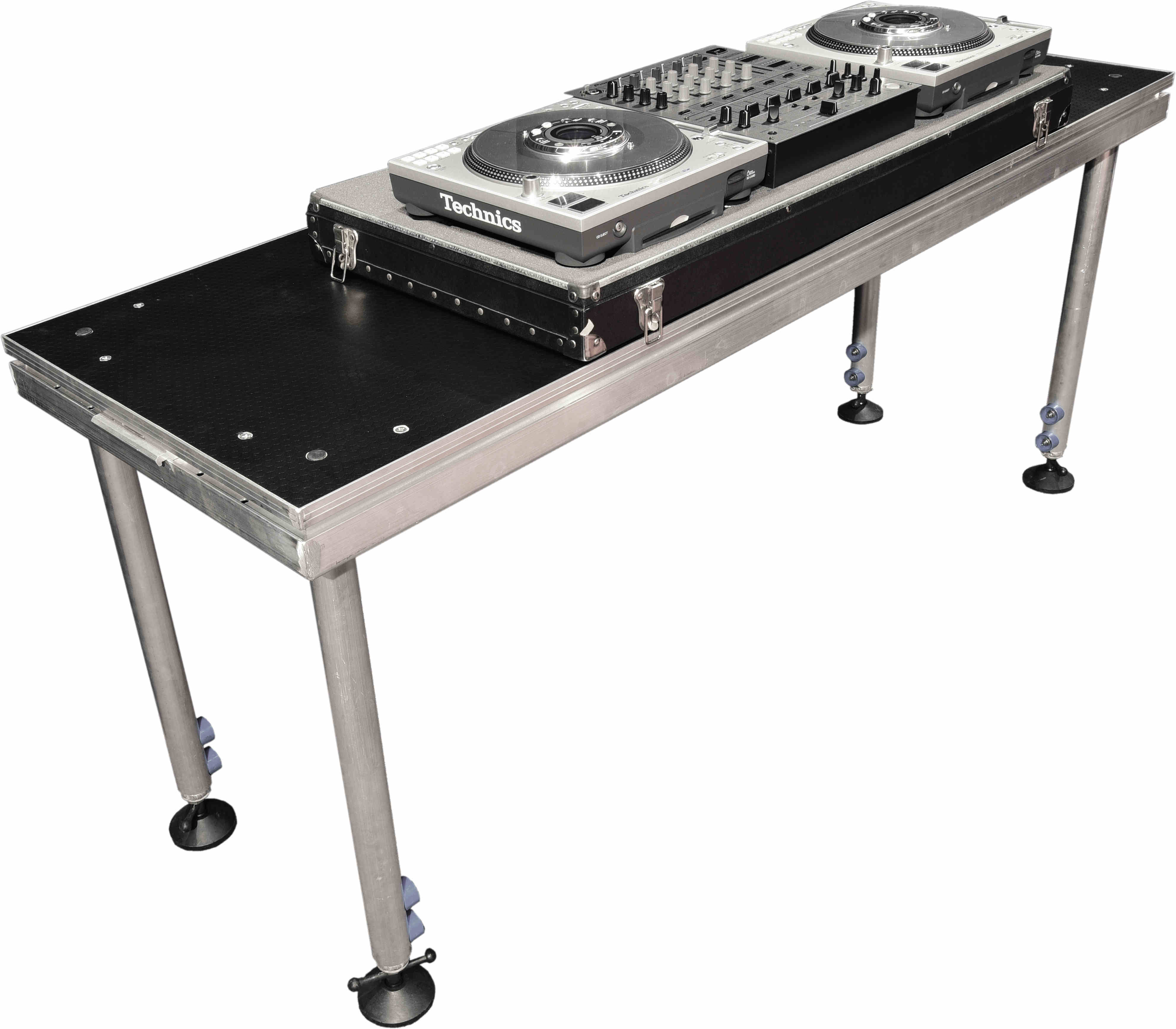DJ TABLE/ Portable stage panel 60cm x 183cm size, 80cm to 140cm high ...