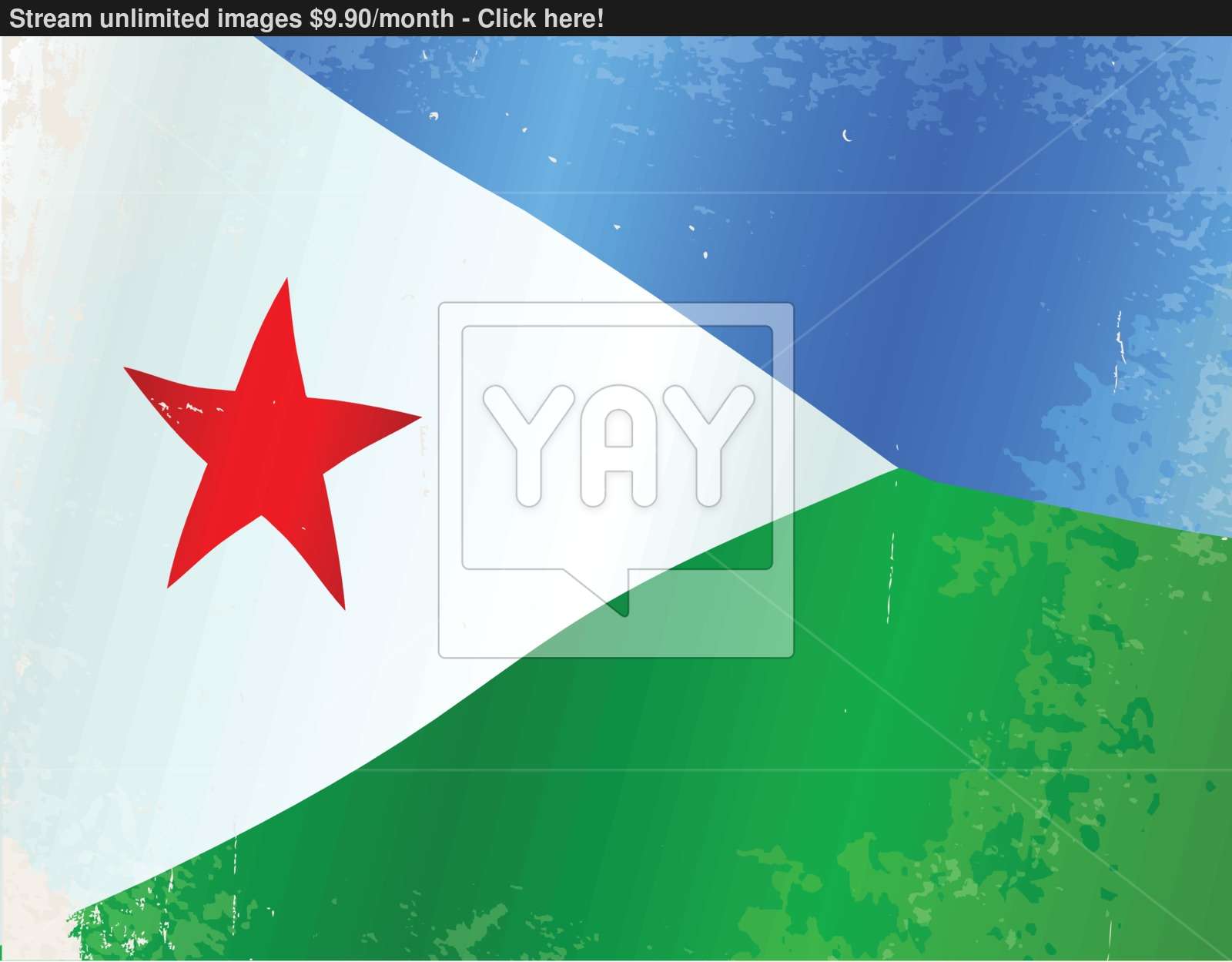 Djibouti Flag Grunge vector | YayImages.com