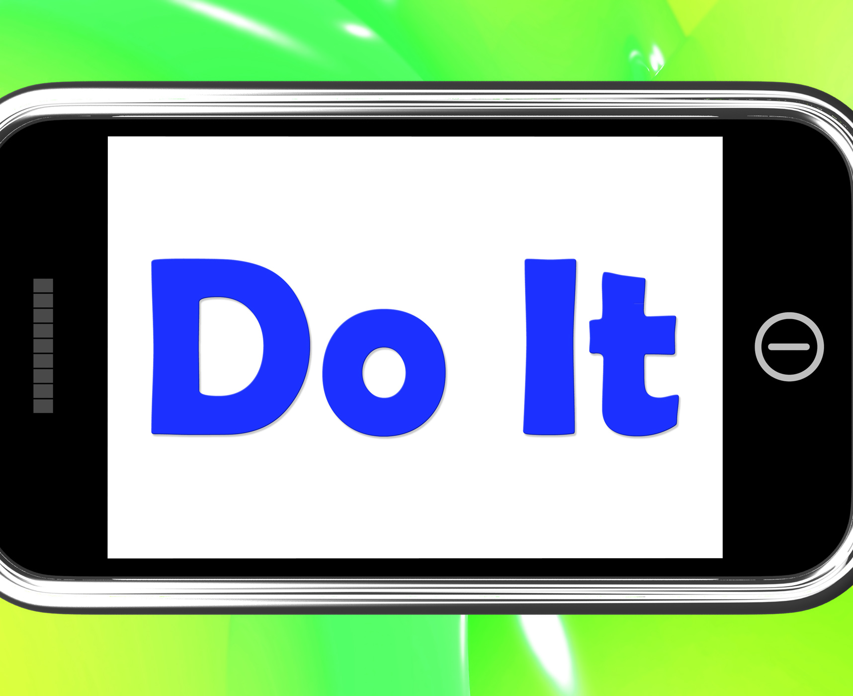 Do It On Phone Shows Act Immediately, Act, Inspired, Smartphone, Proactive, HQ Photo