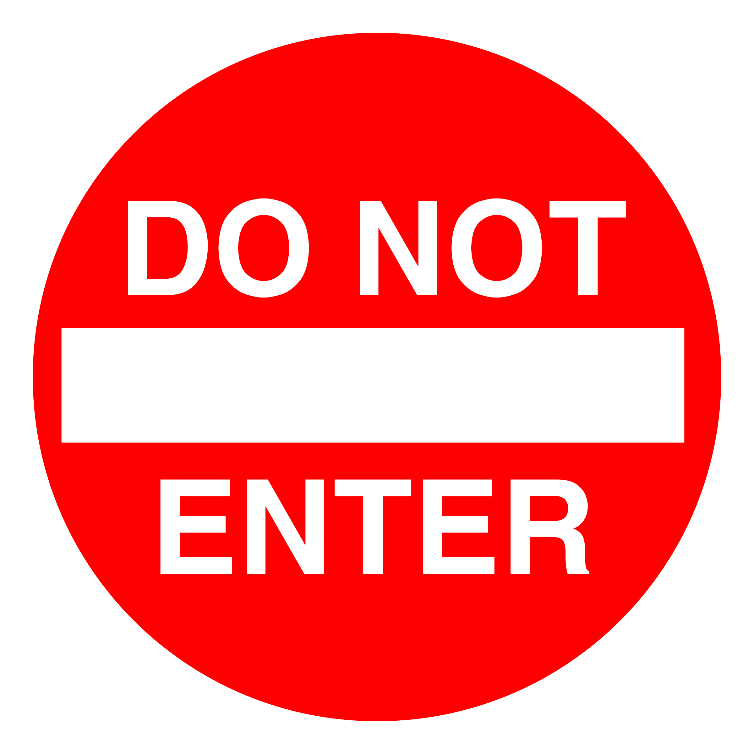 Clipart - Do Not Enter sign