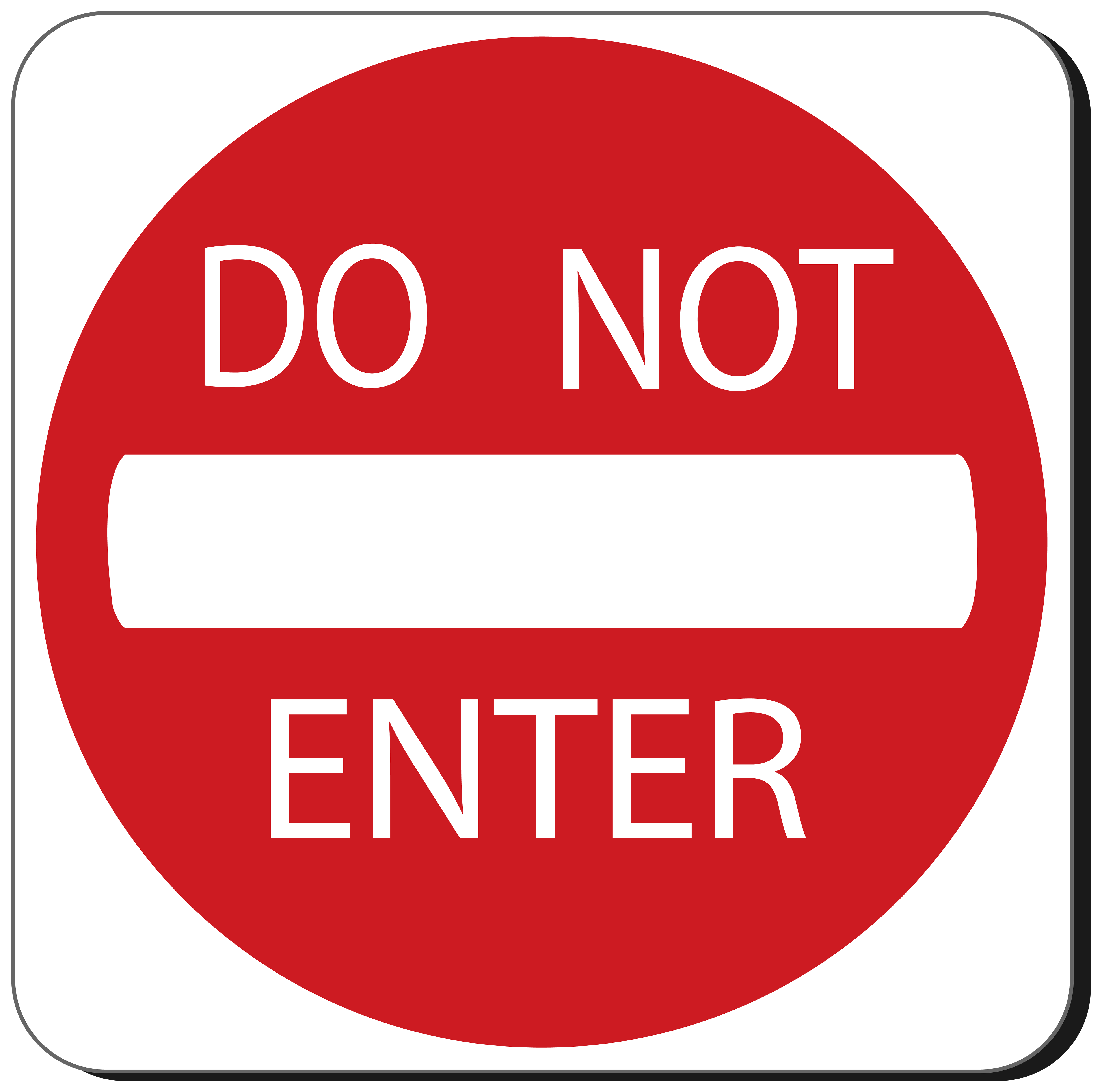Do Not Enter Sign PNG Clipart - Best WEB Clipart