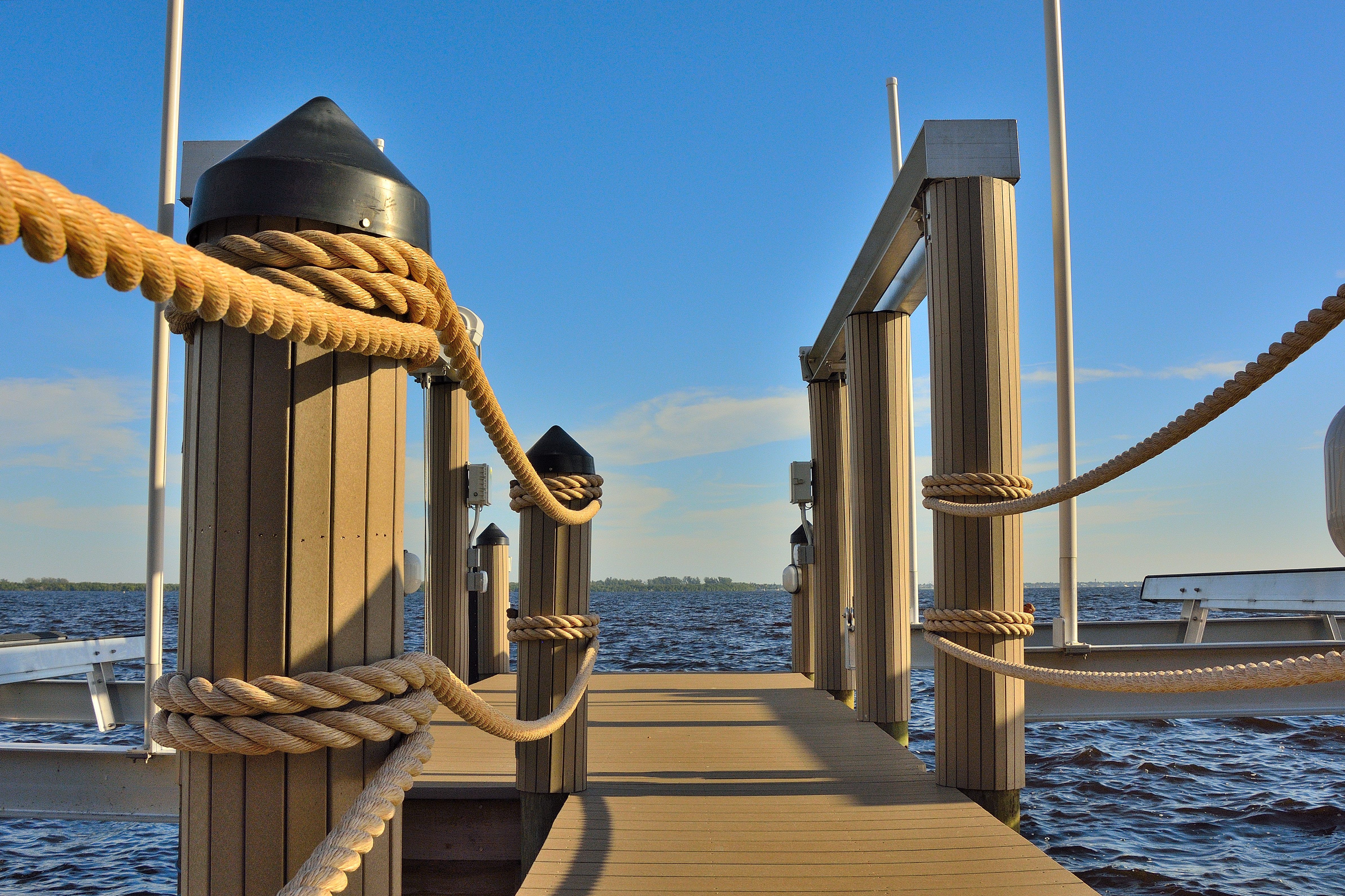 TanDeck decorative piling strips and decorative synthetic dock rope ...