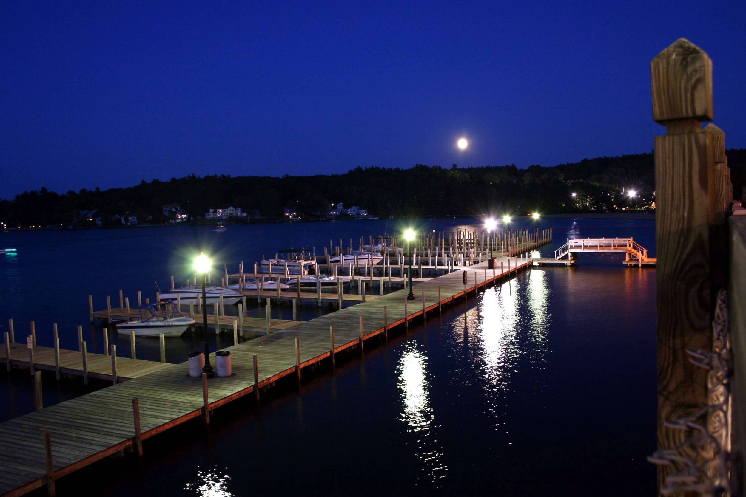 Weirs Beach Docks at Night - Winnipesaukee PhotoPost Gallery