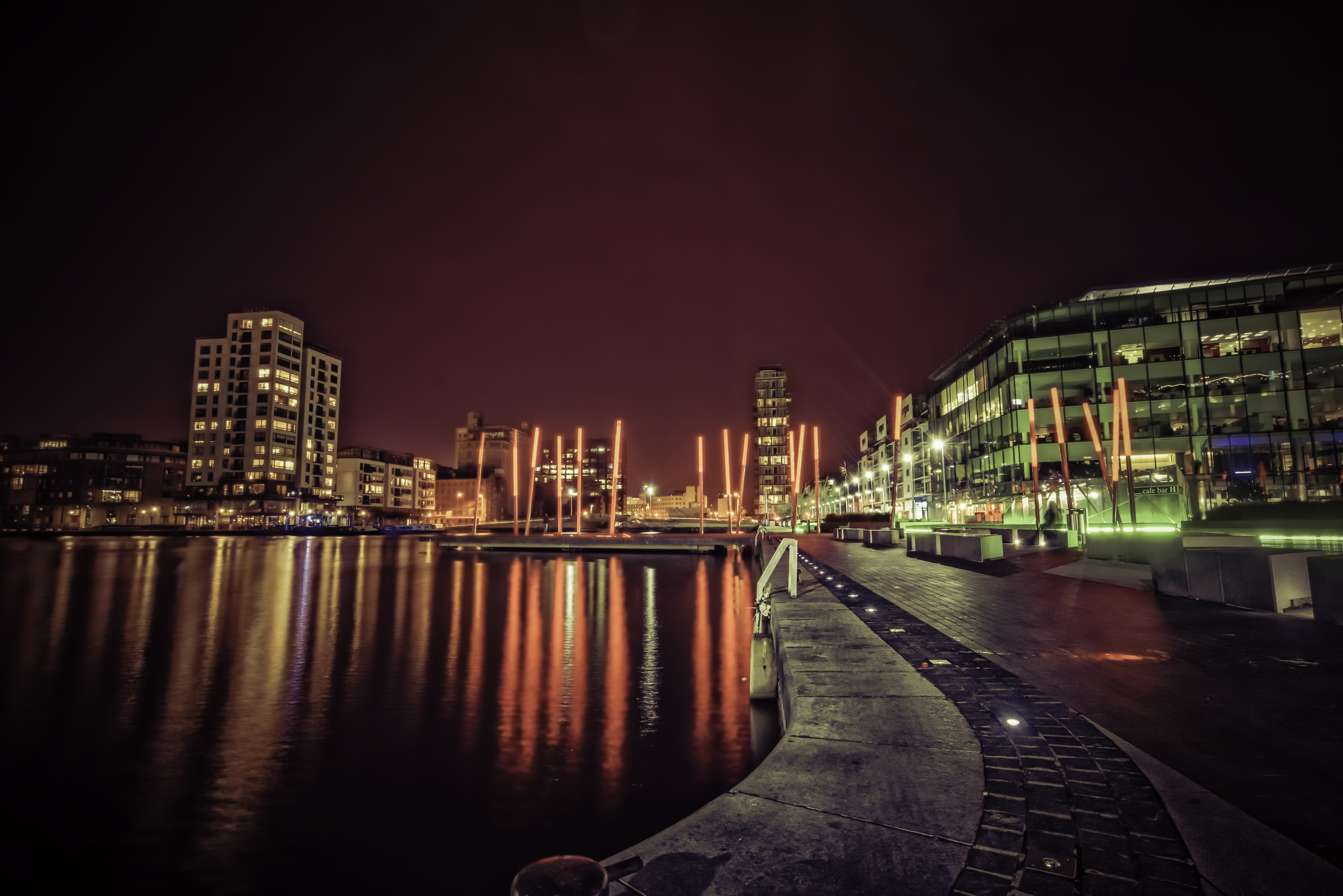 Grand Canal Dock at Night – MyWorldMyCamera