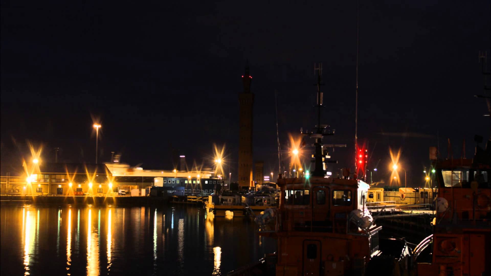 Grimsby Fish Dock night time lapse - YouTube