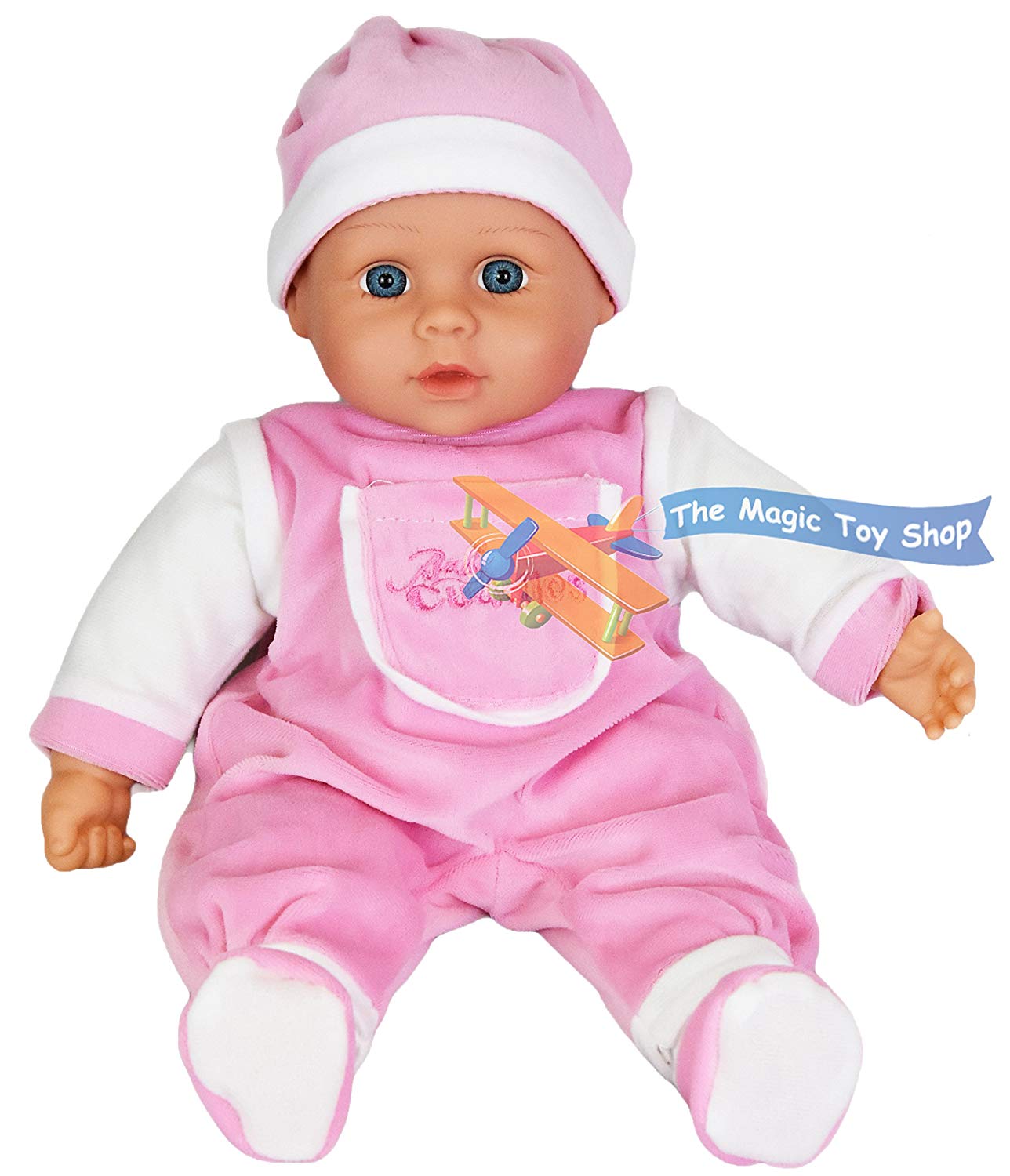 16 Sounds Crying Laughing New Born Soft Bodied Baby Doll Toy: Amazon ...