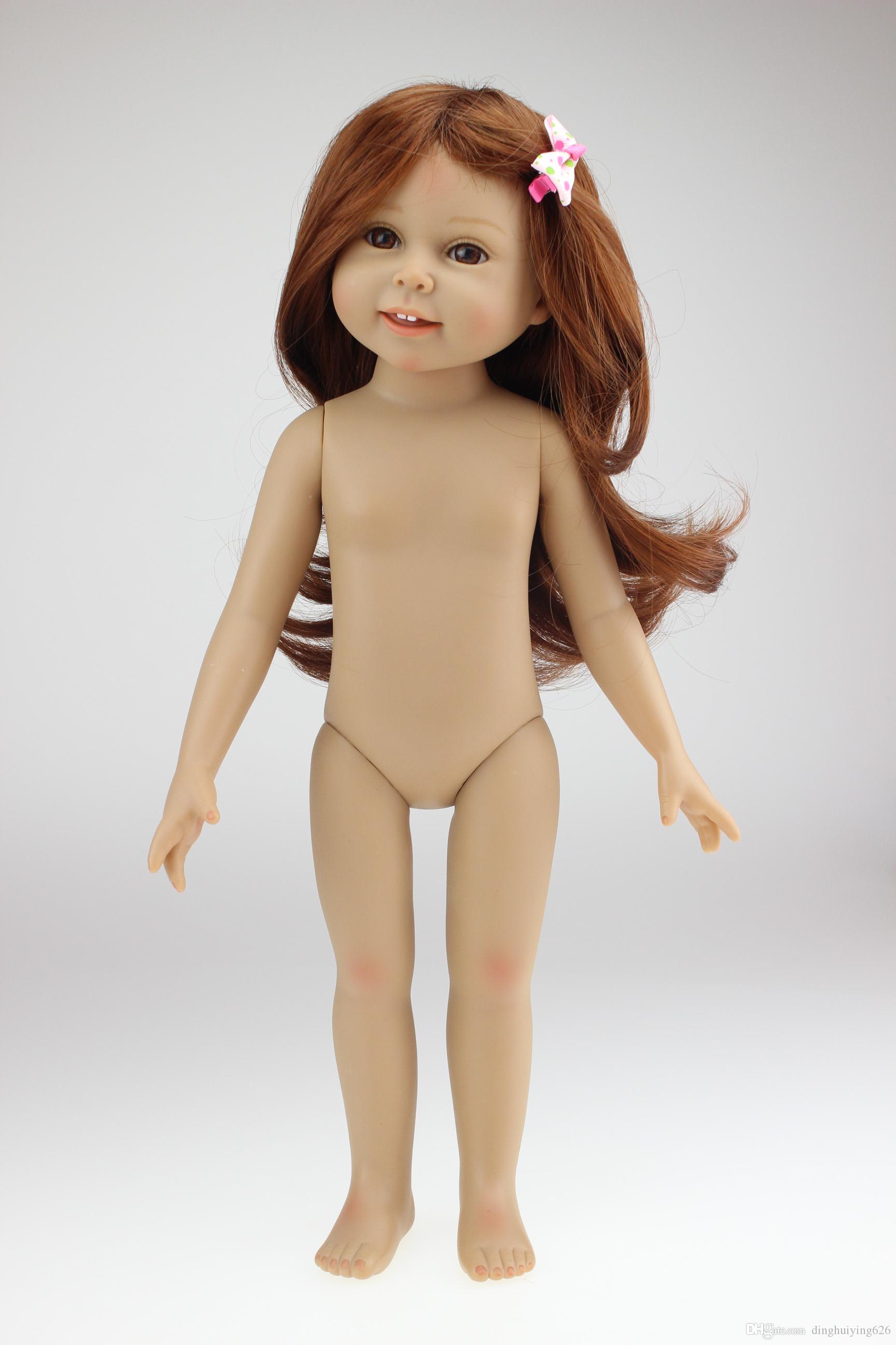 18 Inch Naked Full Vinyl Girl Doll Dress Up Dolls Toys Same As ...