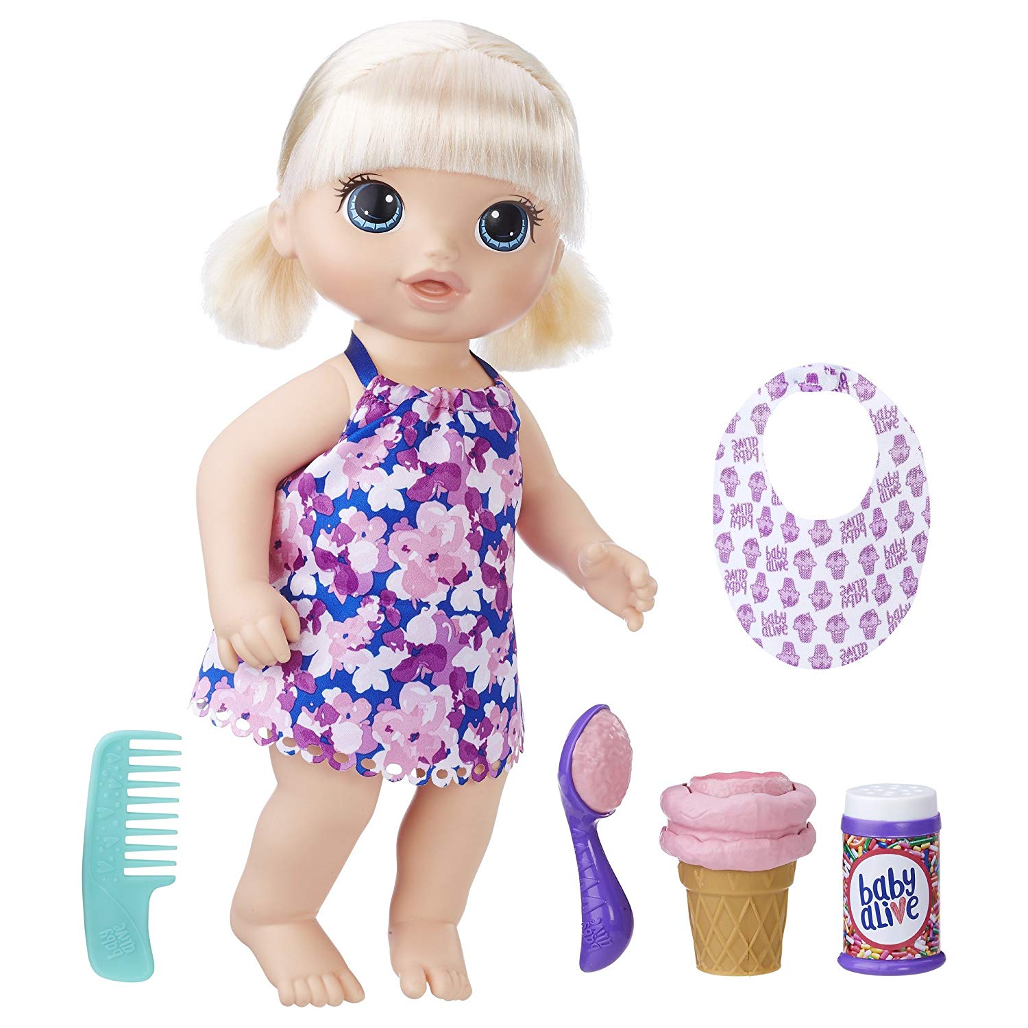 Amazon.com: Baby Alive Magical Scoops Baby Doll (Blonde), Ages 3 and ...