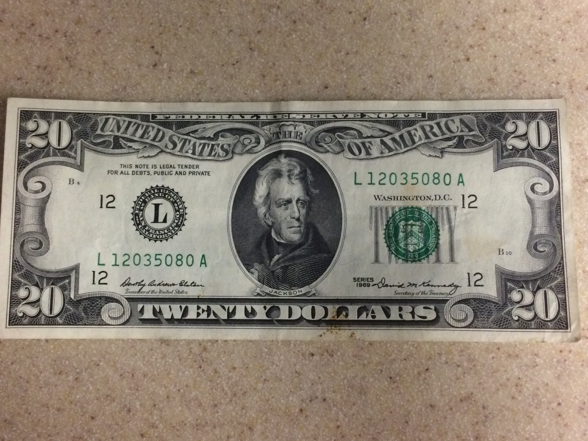 1969 20 dollar bill Real or fake? | Coin Talk